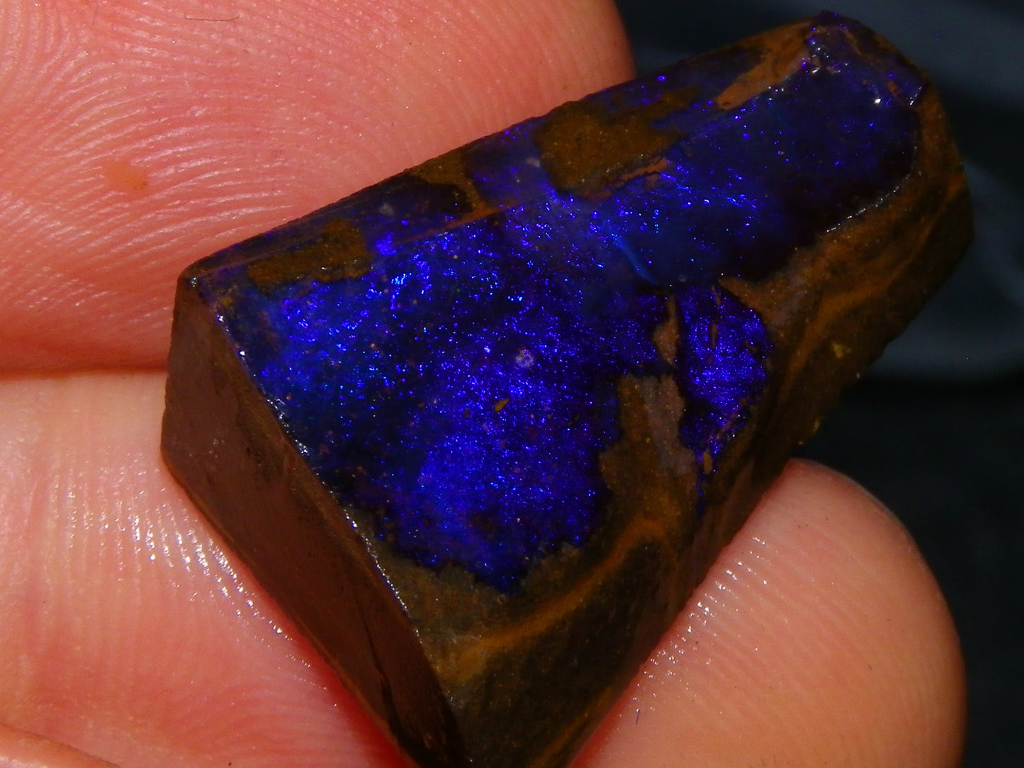 Nice Rough Boulder Opal Parcel 241cts Purple/Blue/Green Fires Crystal Ironstone Australia