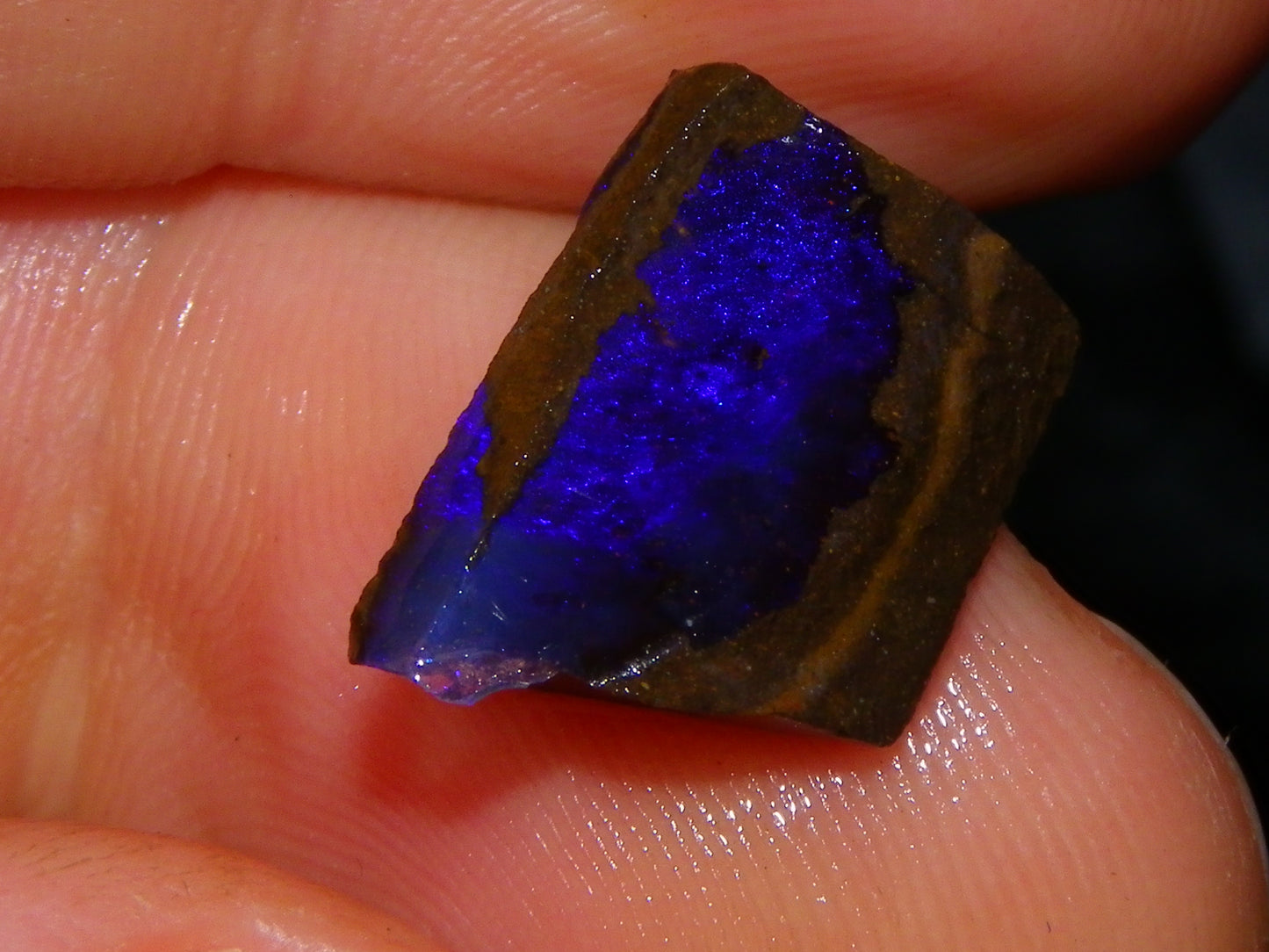 Nice Rough Boulder Opal Parcel 241cts Purple/Blue/Green Fires Crystal Ironstone Australia