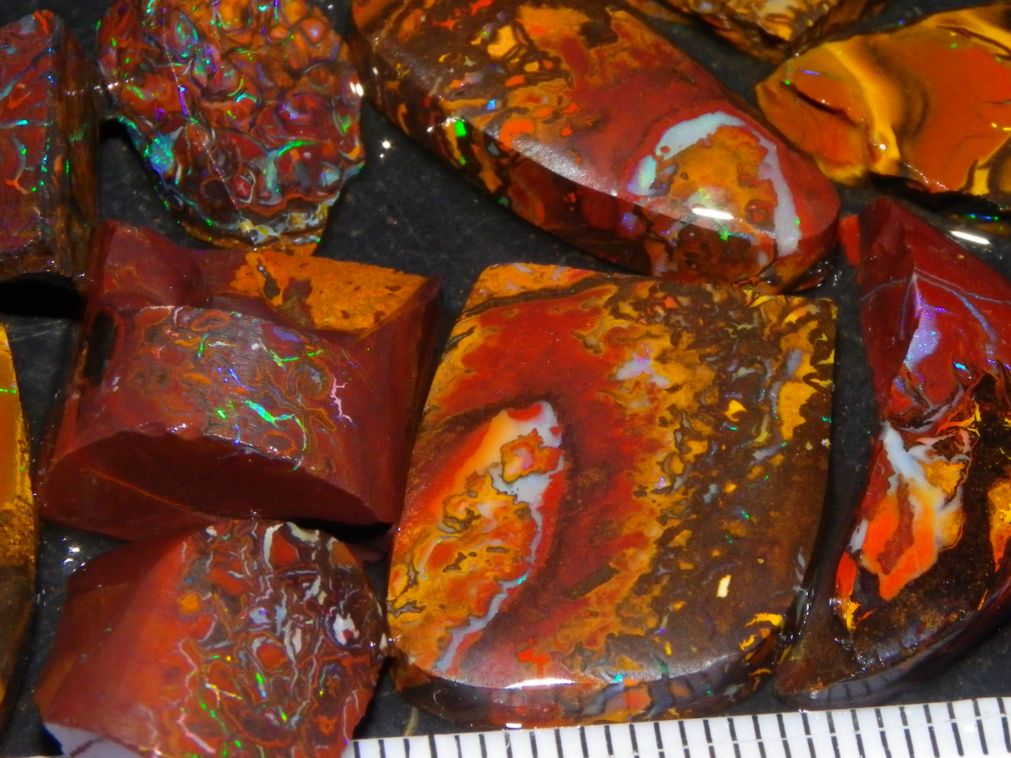 Nice Koroit Opal Rub/Freefom/Rough Parcel 148cts Pattern/Fires/Matrix Australia