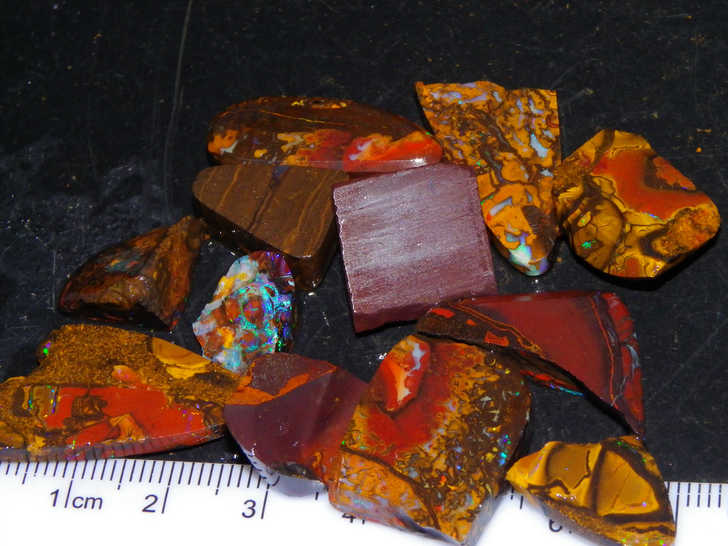 Nice Koroit Opal Rub/Freefom/Rough Parcel 148cts Pattern/Fires/Matrix Australia
