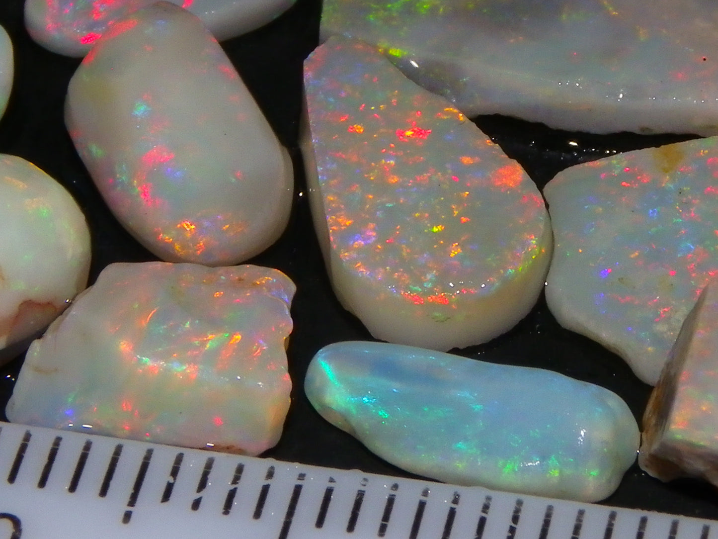 Nice Rubbed/Preshaped Small Opals 24.31cts Mintabie/Coober Pedy Australia