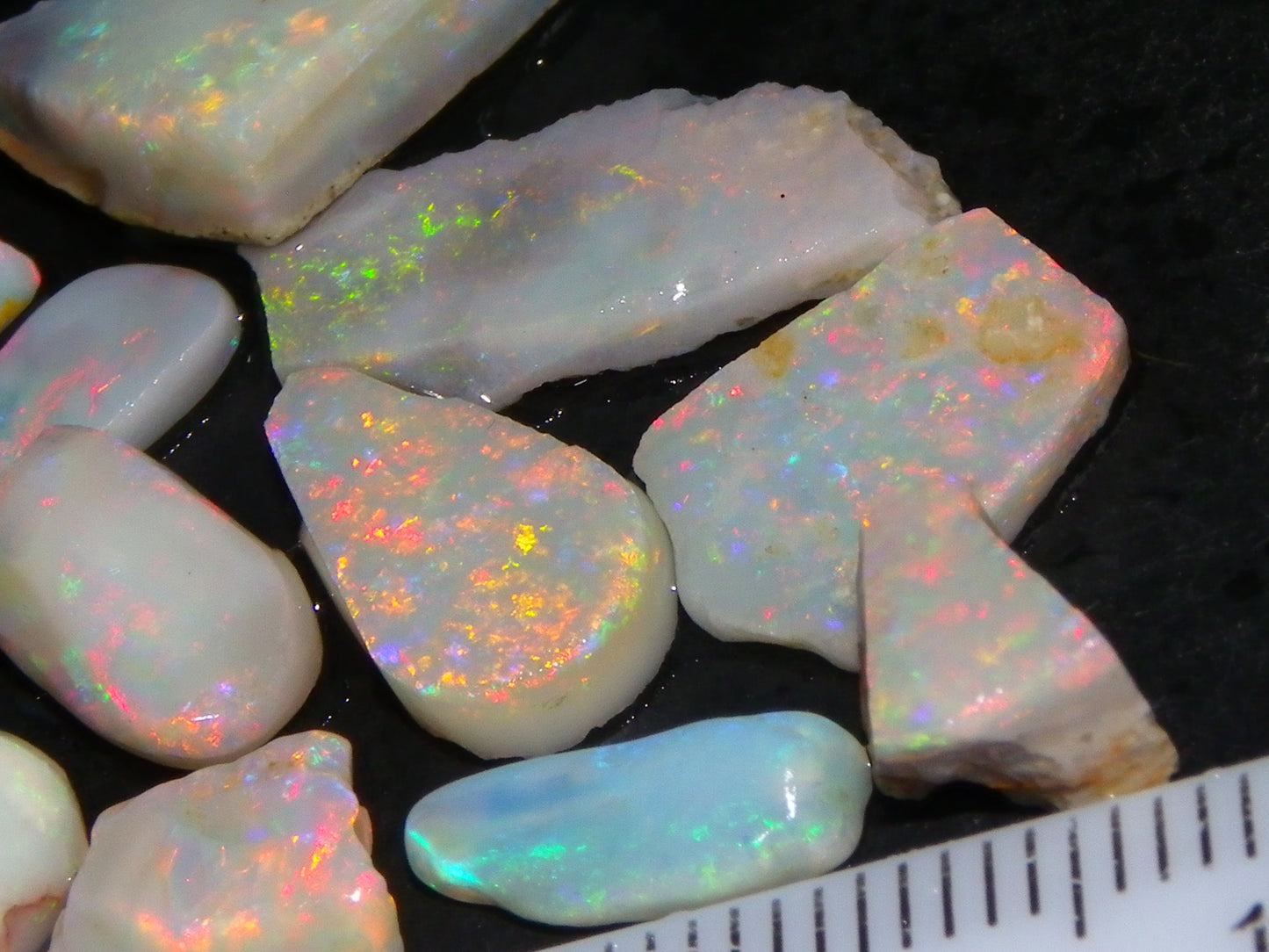 Nice Rubbed/Preshaped Small Opals 24.31cts Mintabie/Coober Pedy Australia