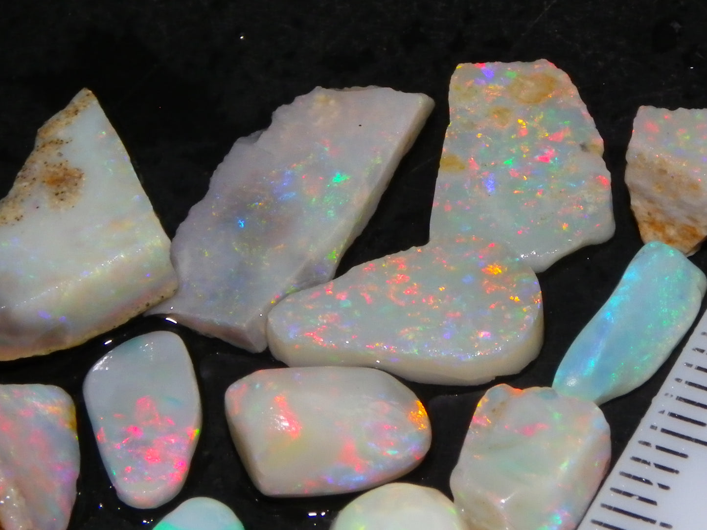 Nice Rubbed/Preshaped Small Opals 24.31cts Mintabie/Coober Pedy Australia
