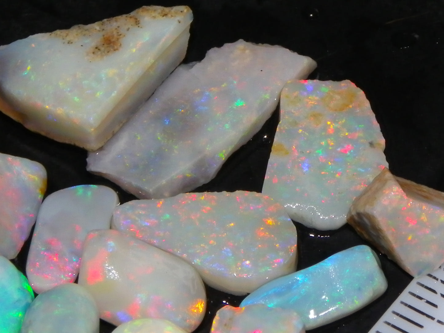 Nice Rubbed/Preshaped Small Opals 24.31cts Mintabie/Coober Pedy Australia