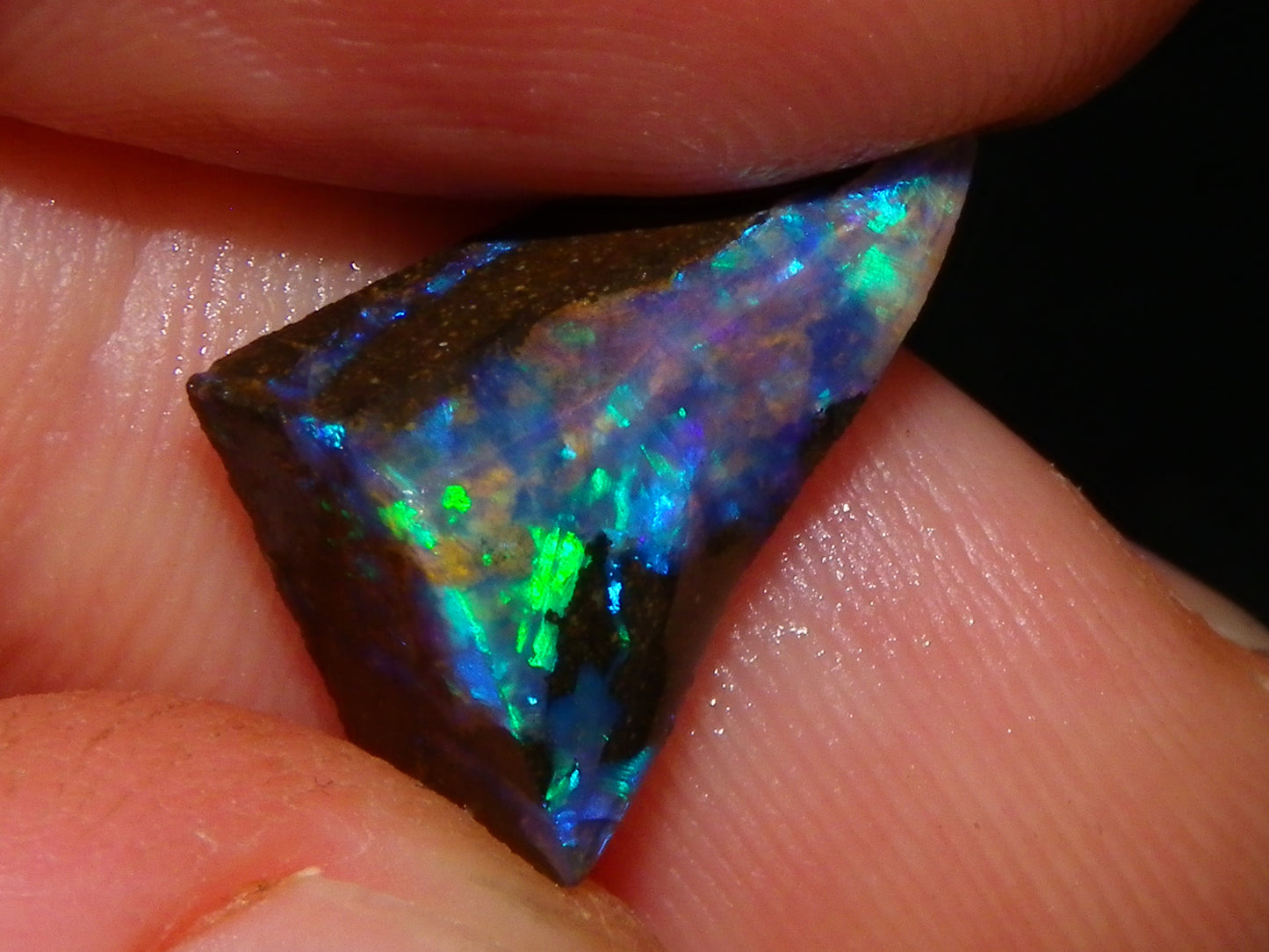 Nice Boulder Opal Rub/Rough Parcel 78cts Multicolour Fires/Patterns Queensland Australia