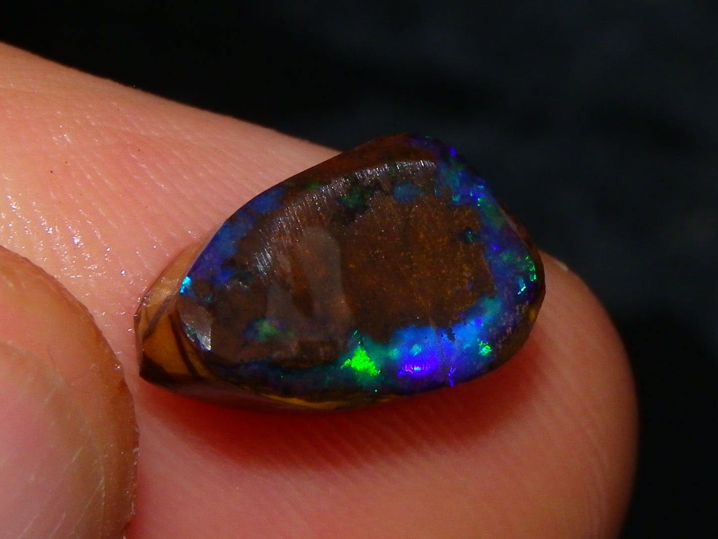 Nice Boulder Opal Rub/Rough Parcel 78cts Multicolour Fires/Patterns Queensland Australia