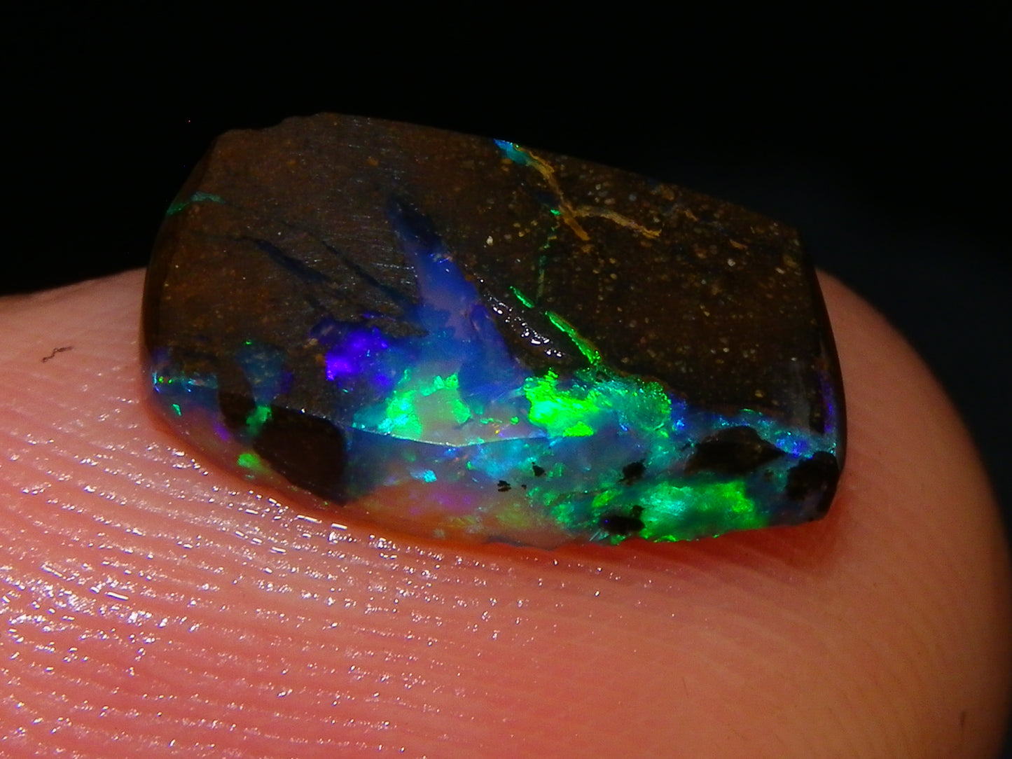 Nice Boulder Opal Rub/Rough Parcel 78cts Multicolour Fires/Patterns Queensland Australia