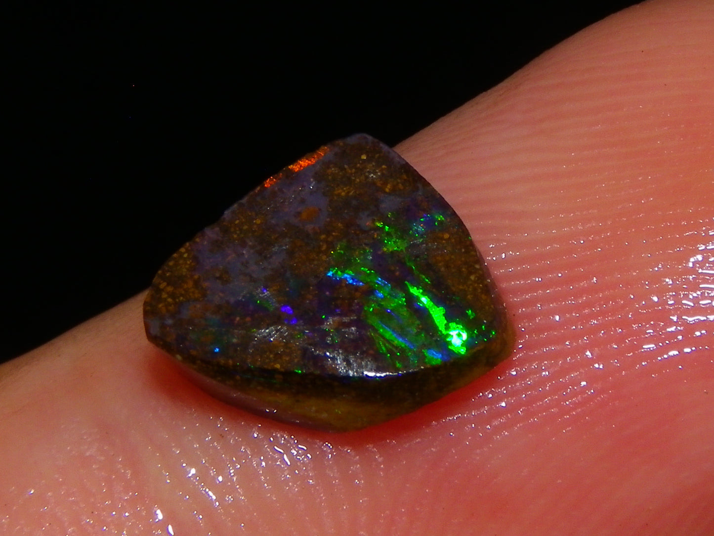 Nice Boulder Opal Rub/Rough Parcel 78cts Multicolour Fires/Patterns Queensland Australia