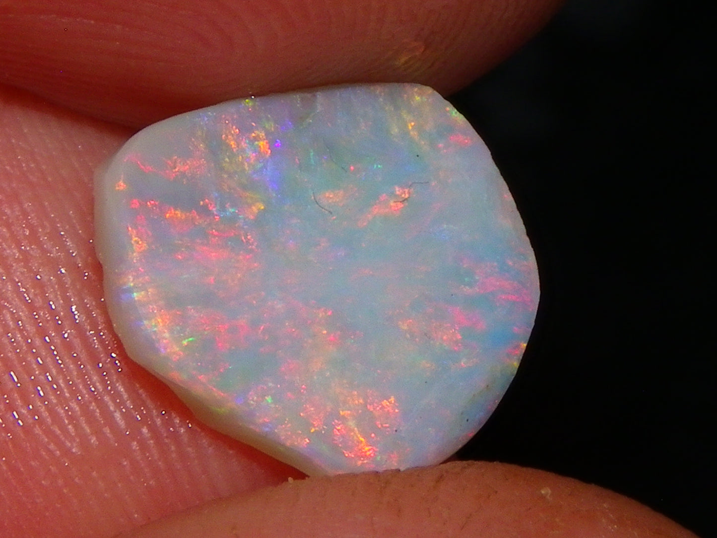 6 Coober Pedy Seam Opal Rubs/Rough Parcel 12.06cts Multicolour Fires Australia