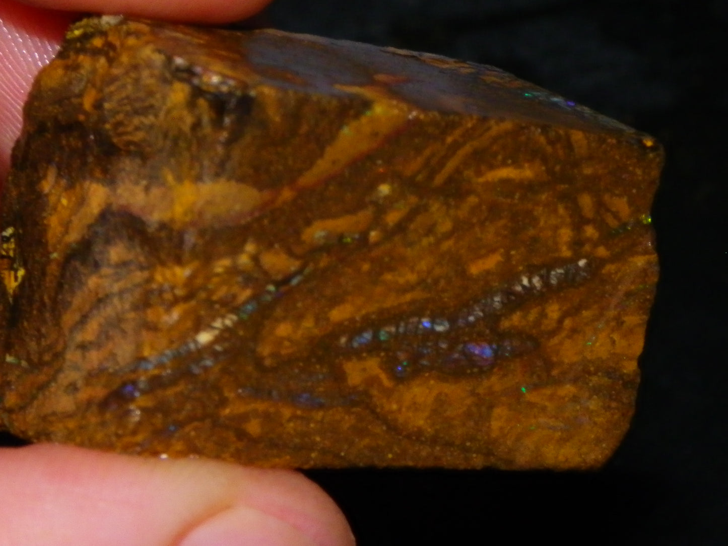 Nice Queensland Rough/Sliced Opal Parcel 1923cts Yowah/Koroit Nuts/Pattern Fires