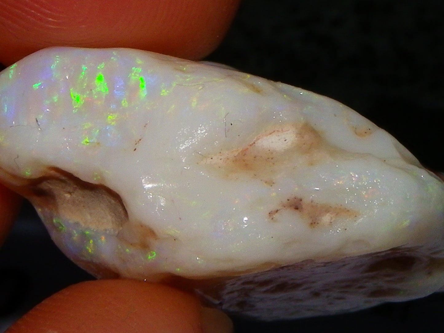 Gem Rough Coober Pedy Opal Stone 55.2cts Multicolour Fires Skin to Skin Collectors
