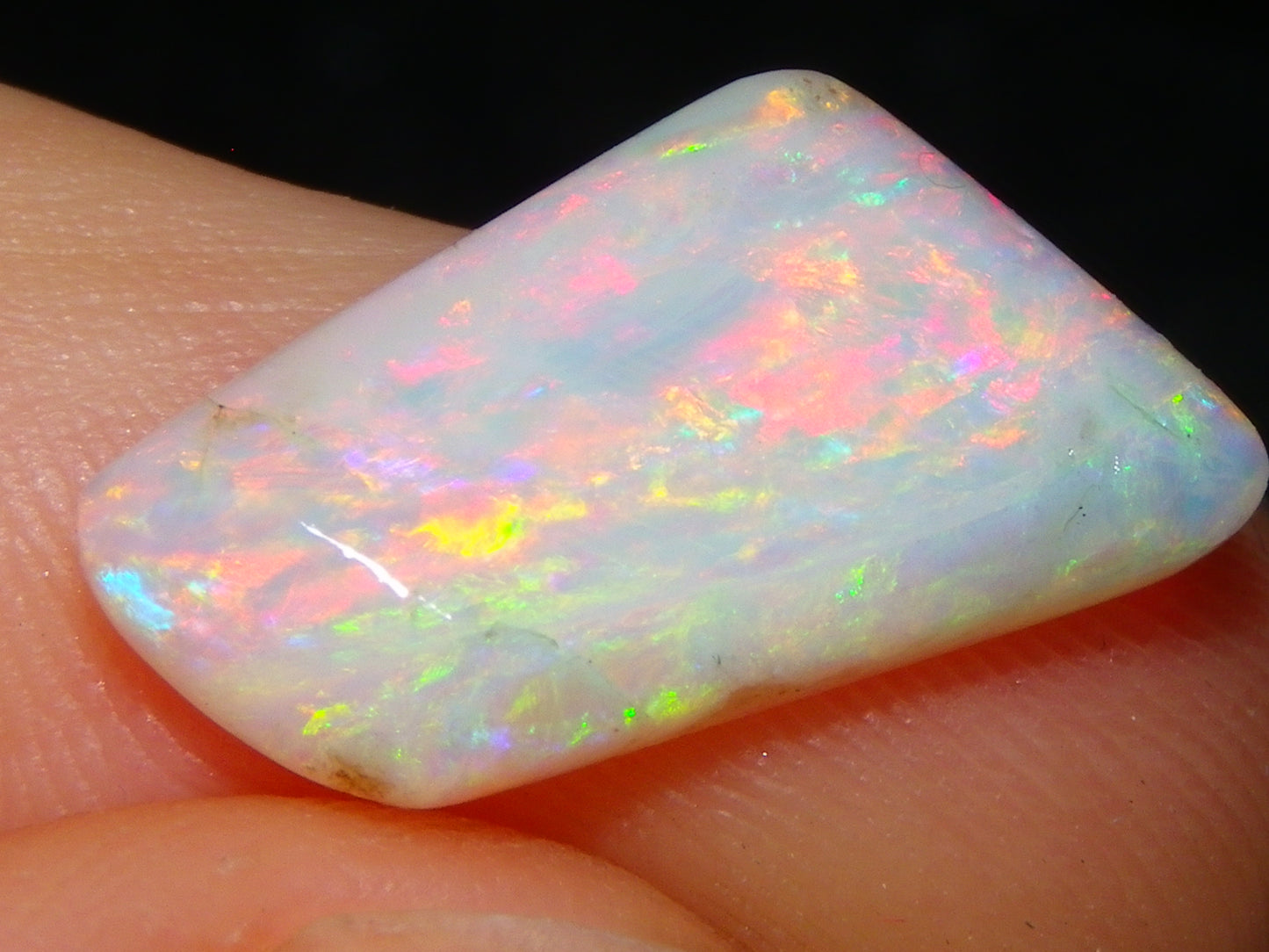 3 Gem Rubbed/Preform/Rough Opals 10.2cts Coober Pedy Multicolour Fires Australia Au