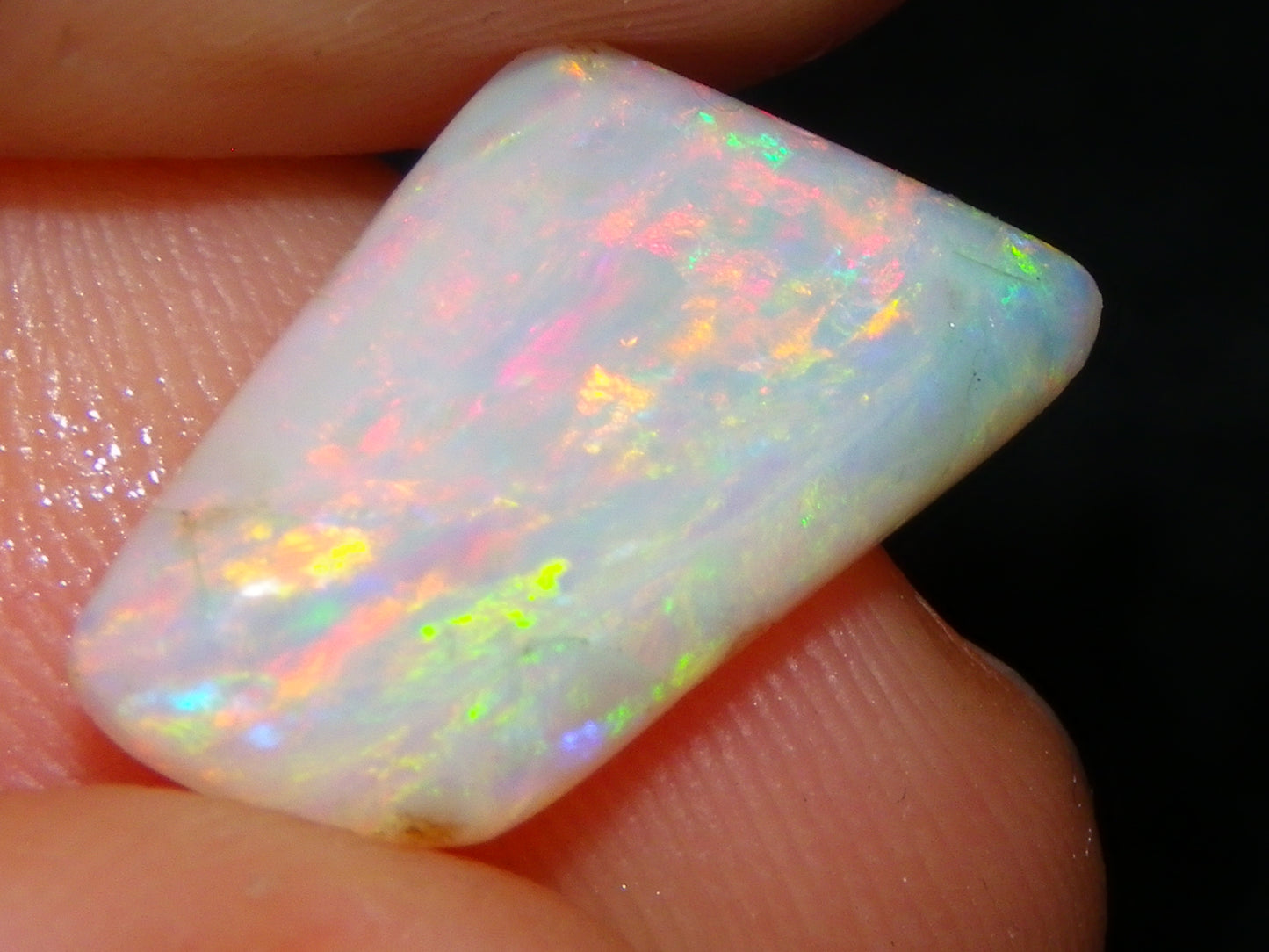 3 Gem Rubbed/Preform/Rough Opals 10.2cts Coober Pedy Multicolour Fires Australia Au