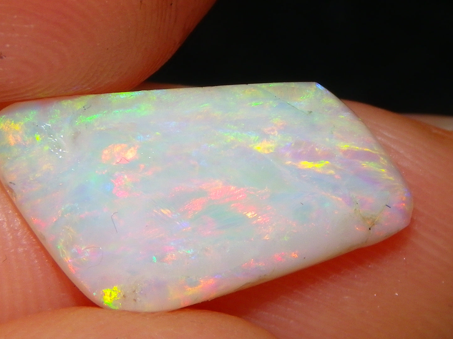 3 Gem Rubbed/Preform/Rough Opals 10.2cts Coober Pedy Multicolour Fires Australia Au