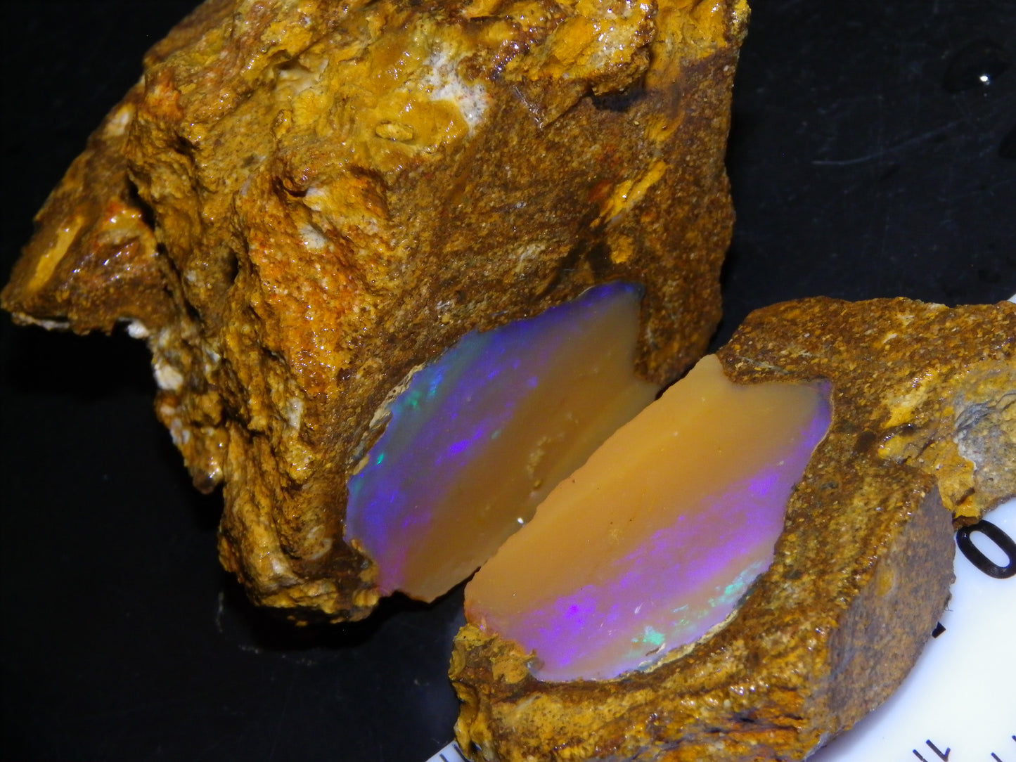 Nice Opalton Pipe Opal Sliced set/Parcel 962cts Blue/Purple/Greens Crystal Opal