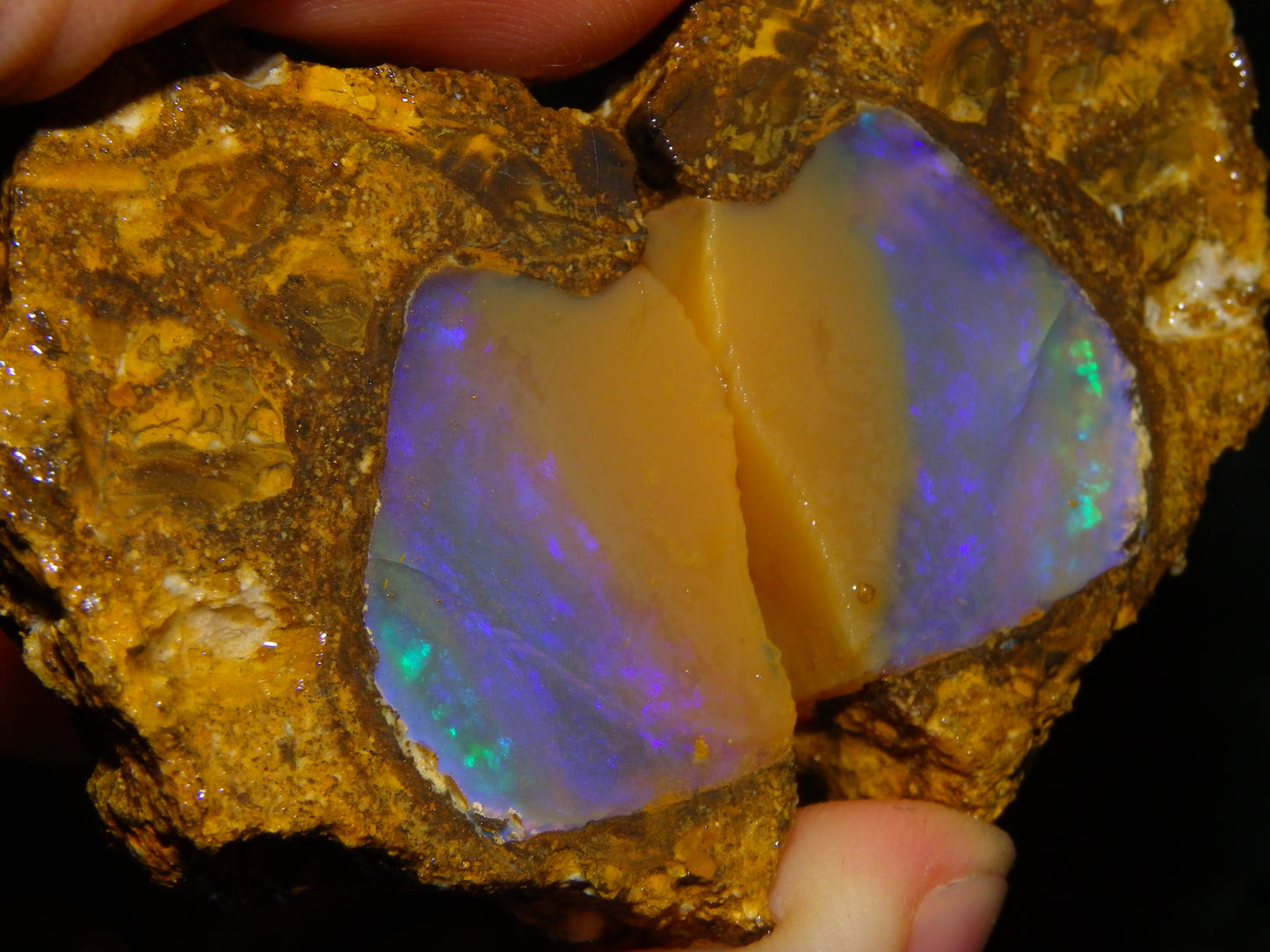 Nice Opalton Pipe Opal Sliced set/Parcel 962cts Blue/Purple/Greens Crystal Opal