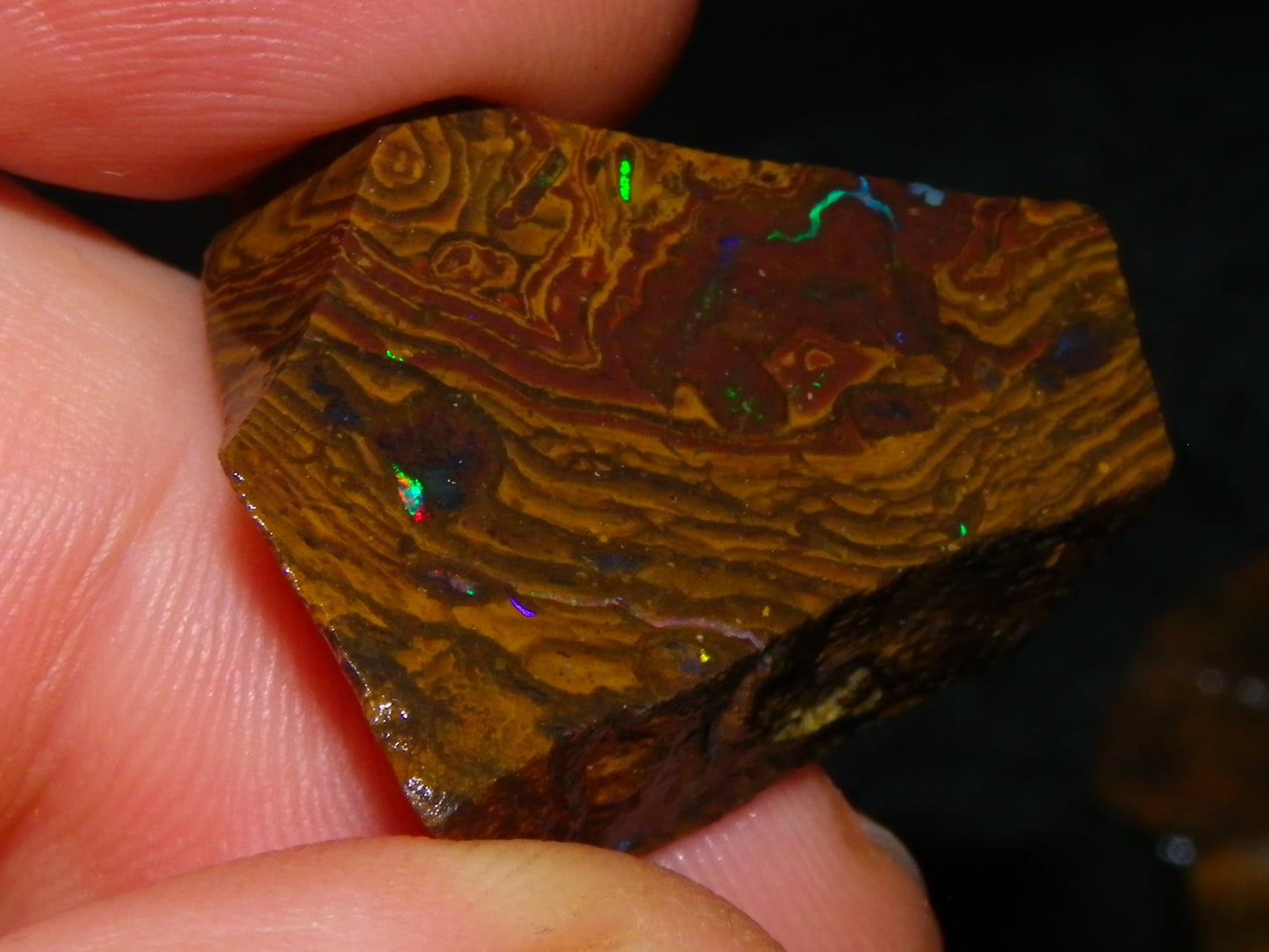 Nice Rough/Sliced Boulder/Matrix Opal Parcel 587cts Queensland Australia Patterns/Fires