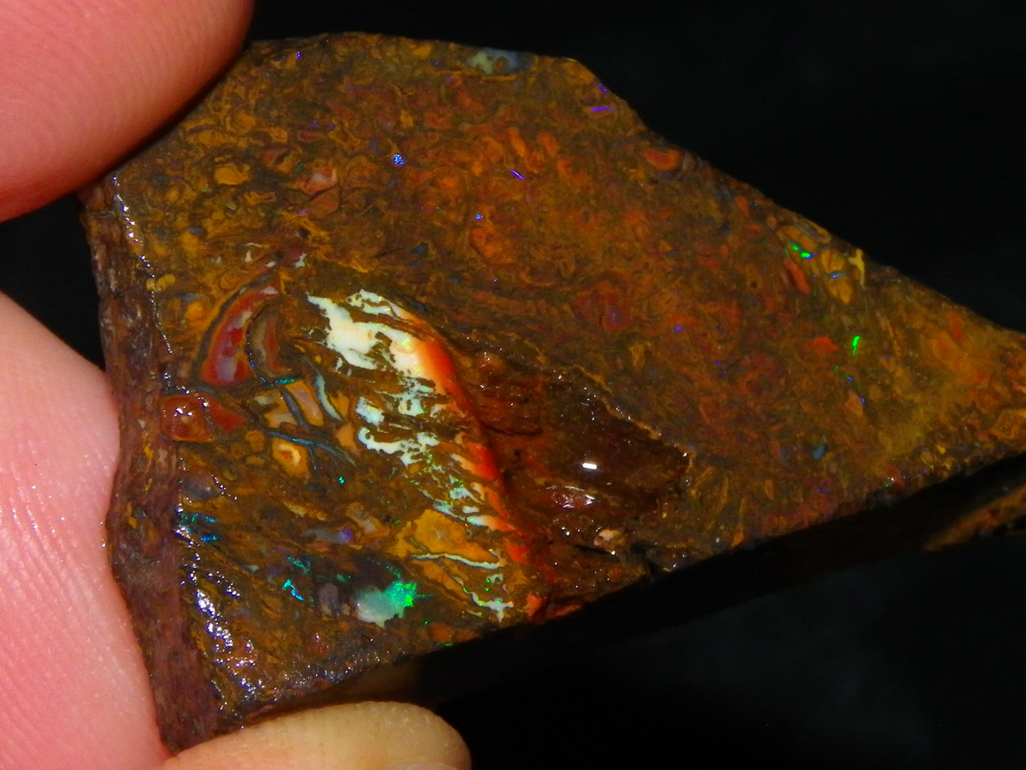 Nice Rough/Sliced Boulder/Matrix Opal Parcel 587cts Queensland Australia Patterns/Fires