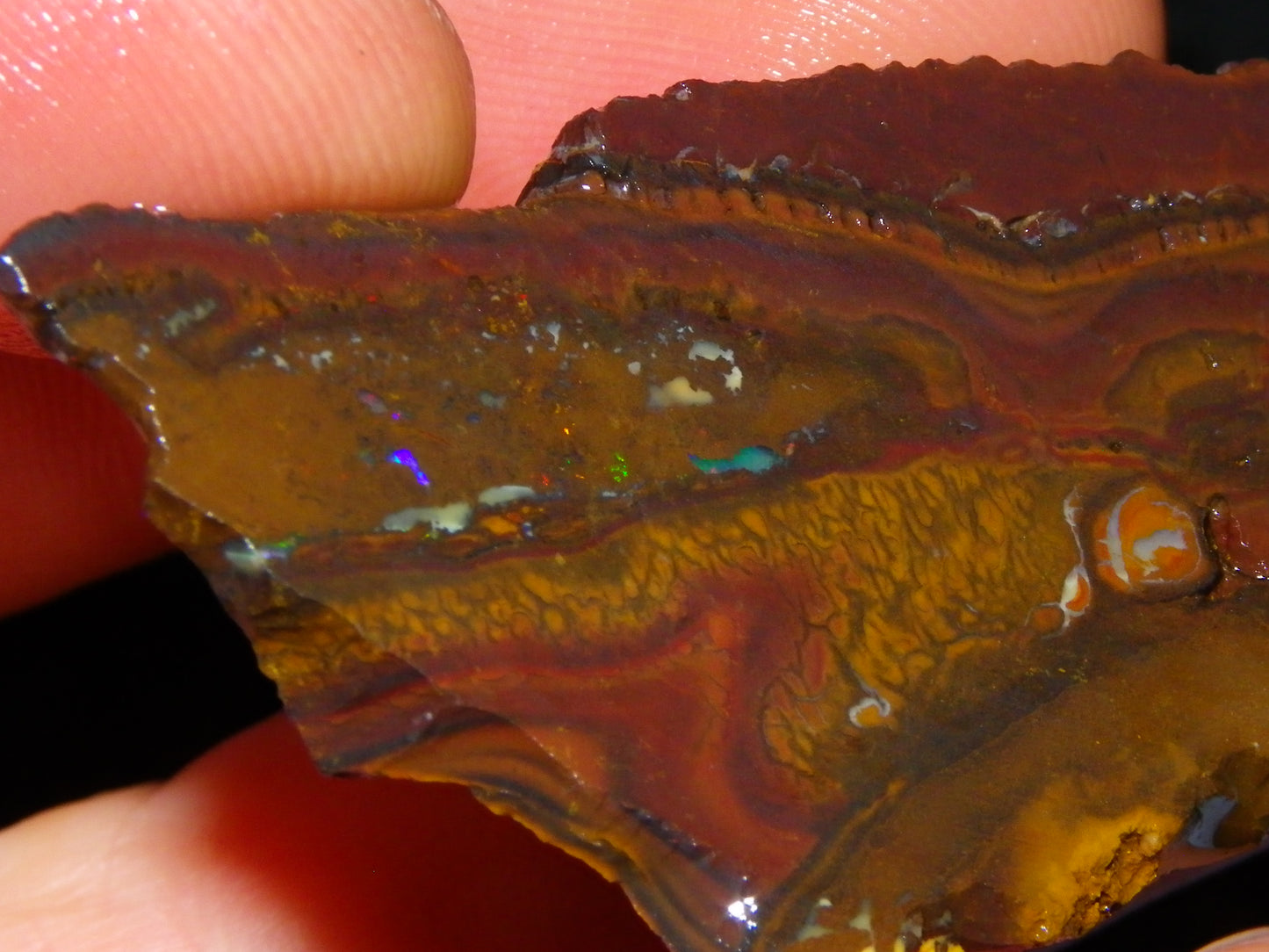 Nice Rough/Sliced Boulder/Matrix Opal Parcel 587cts Queensland Australia Patterns/Fires