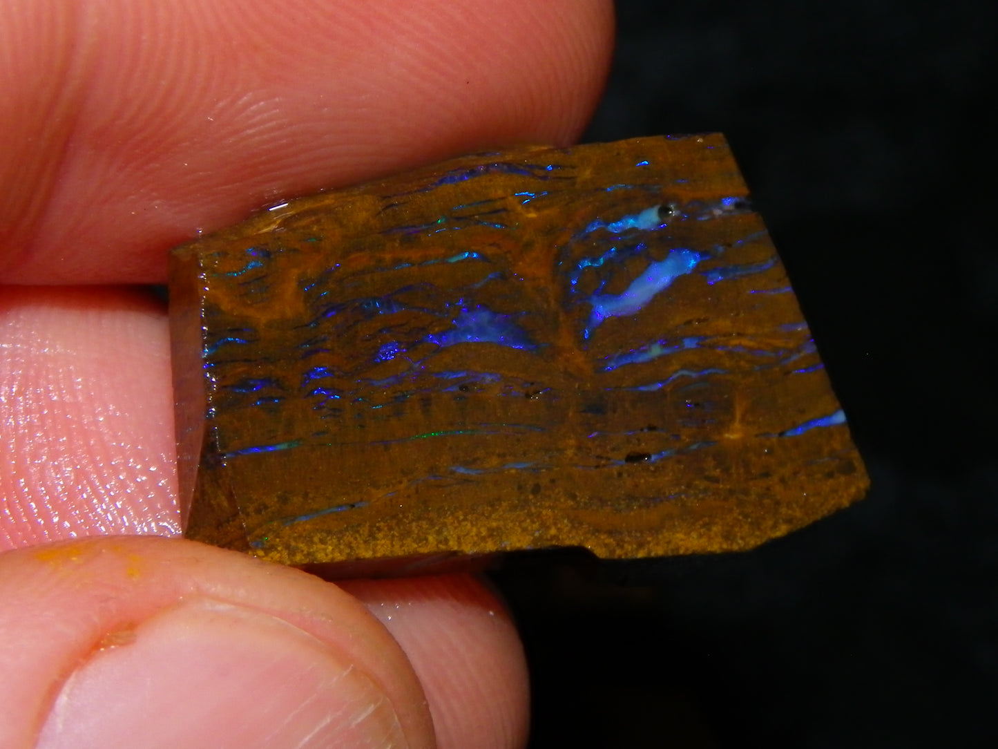 Nice Rough/Sliced Boulder/Matrix Opal Parcel 587cts Queensland Australia Patterns/Fires