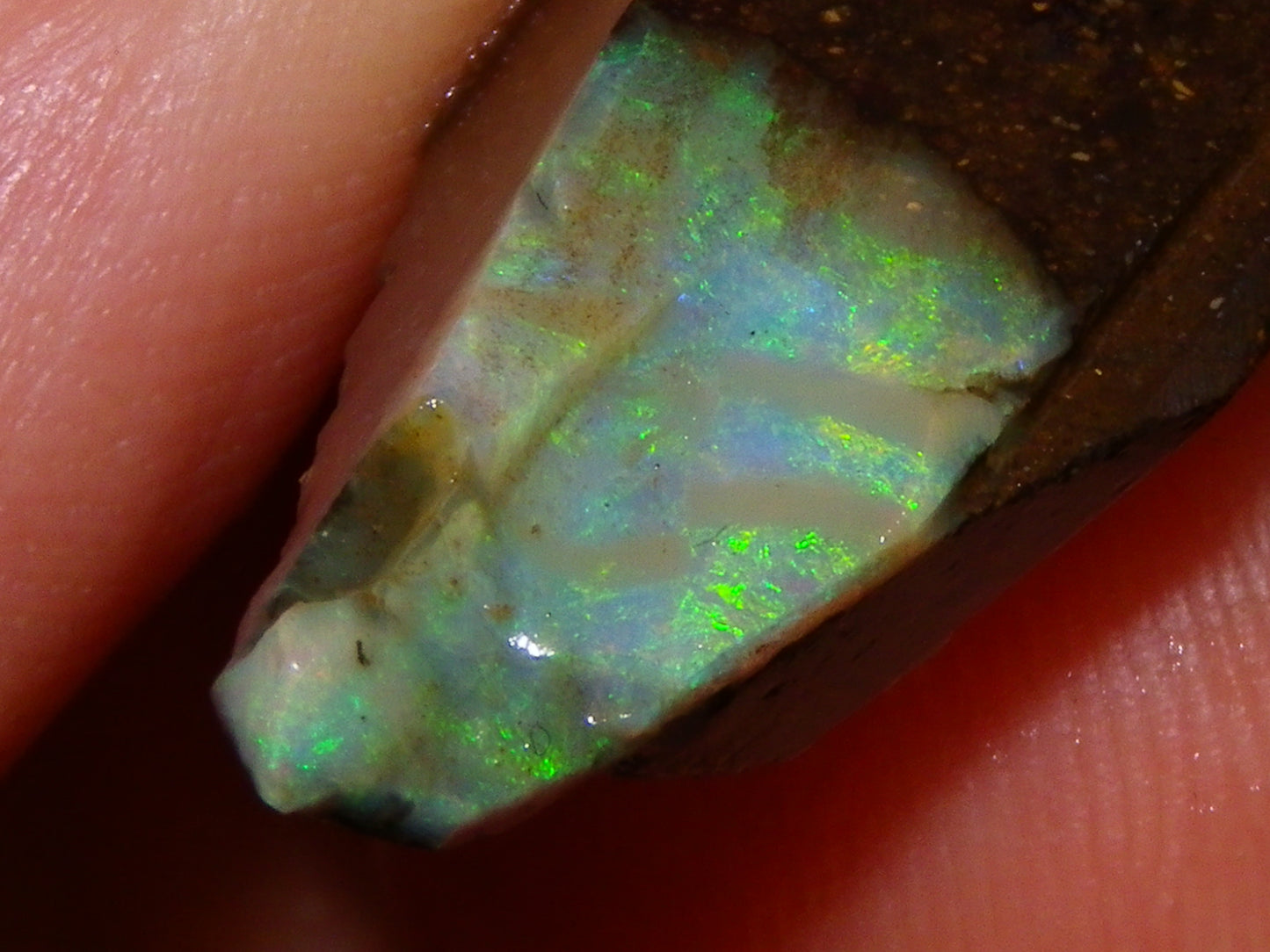 5 Nice Rubbed Boulder Opals 196cts Queensland Australia Patterns/Fires