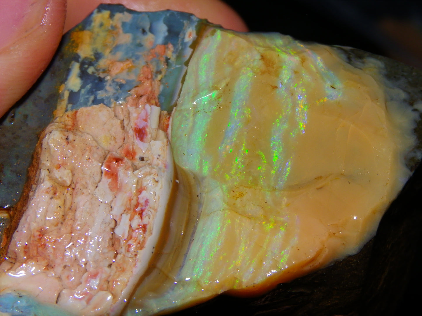 2 Nice Rough Boulder Opal Specimens 2704cts Queensland Australia Some Fires/Patterns
