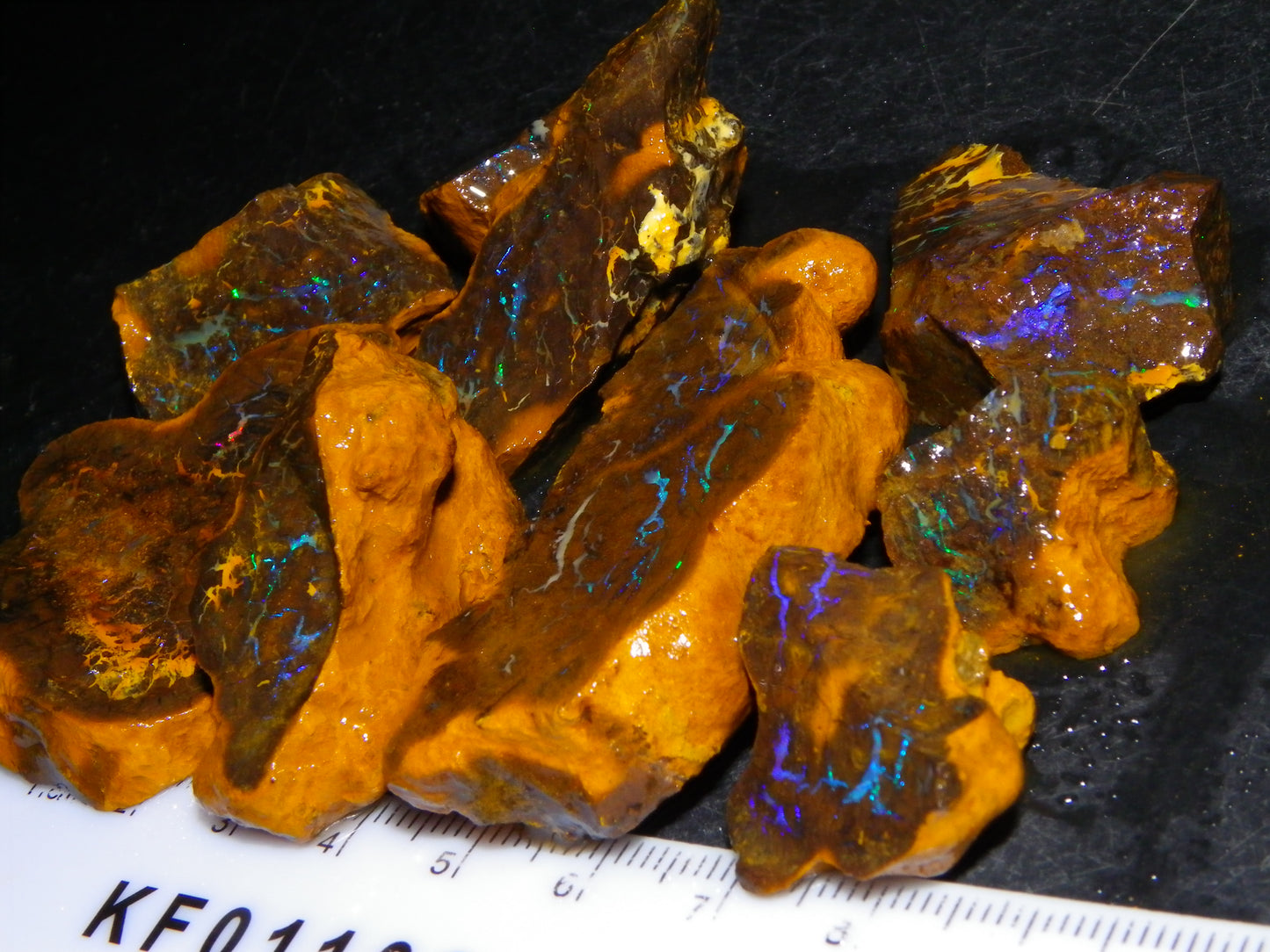 Nice Rough Matrix Opal Parcel 769cts Opalton Queensland Blue/Green Veins Ironstone base