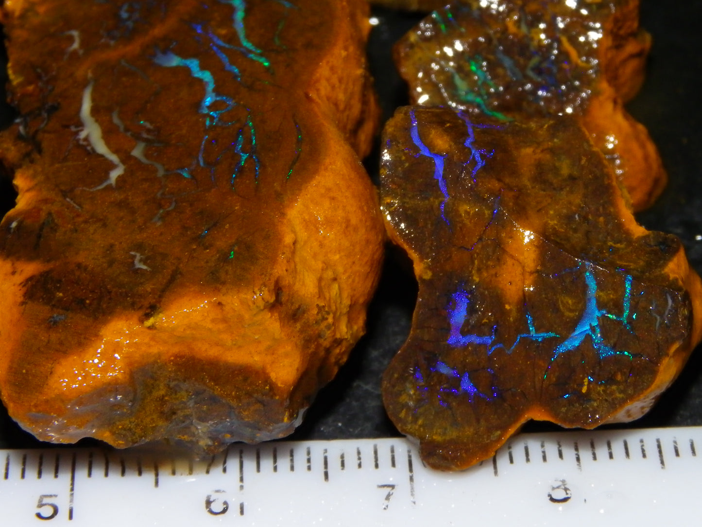 Nice Rough Matrix Opal Parcel 769cts Opalton Queensland Blue/Green Veins Ironstone base