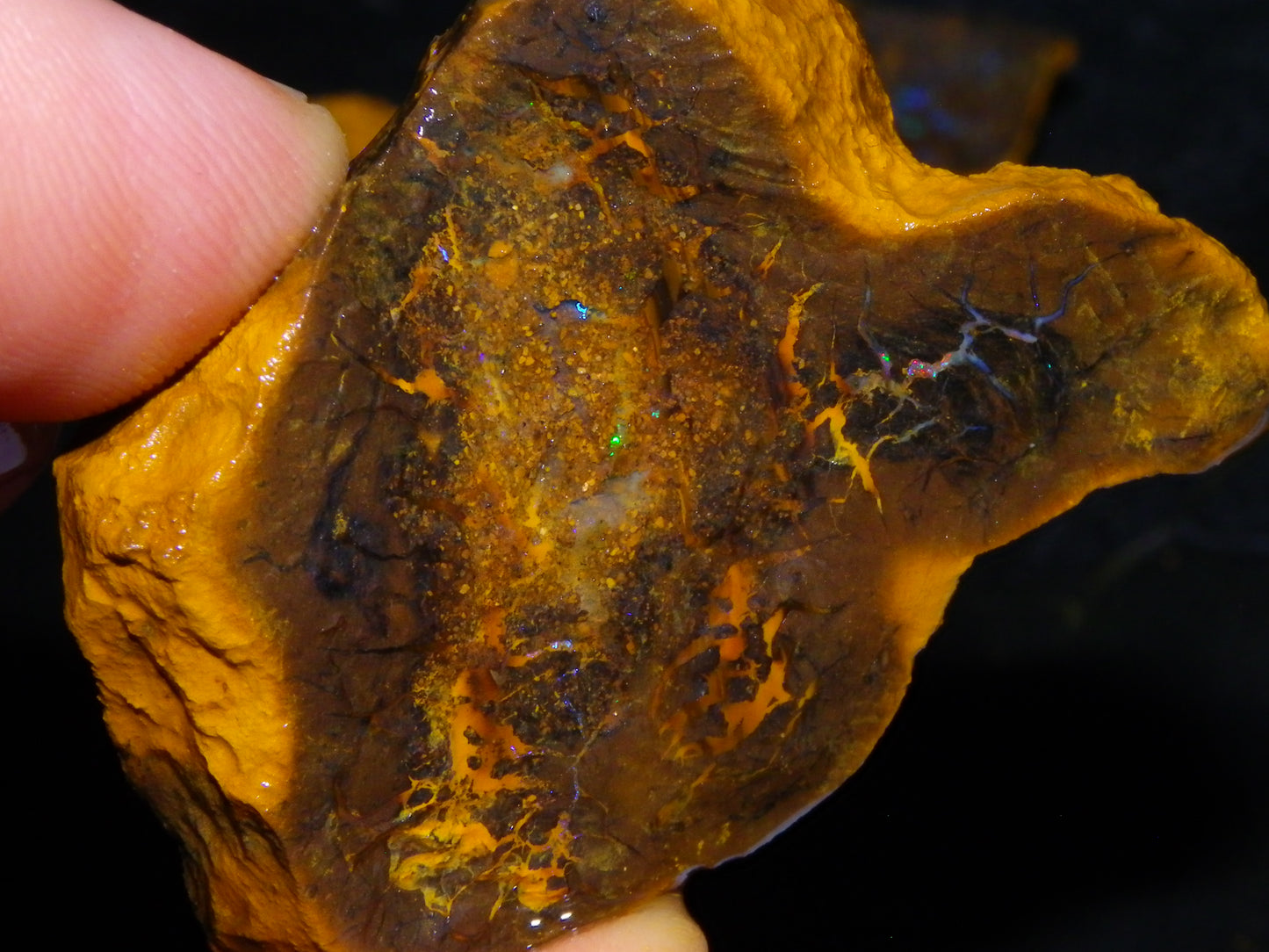 Nice Rough Matrix Opal Parcel 769cts Opalton Queensland Blue/Green Veins Ironstone base