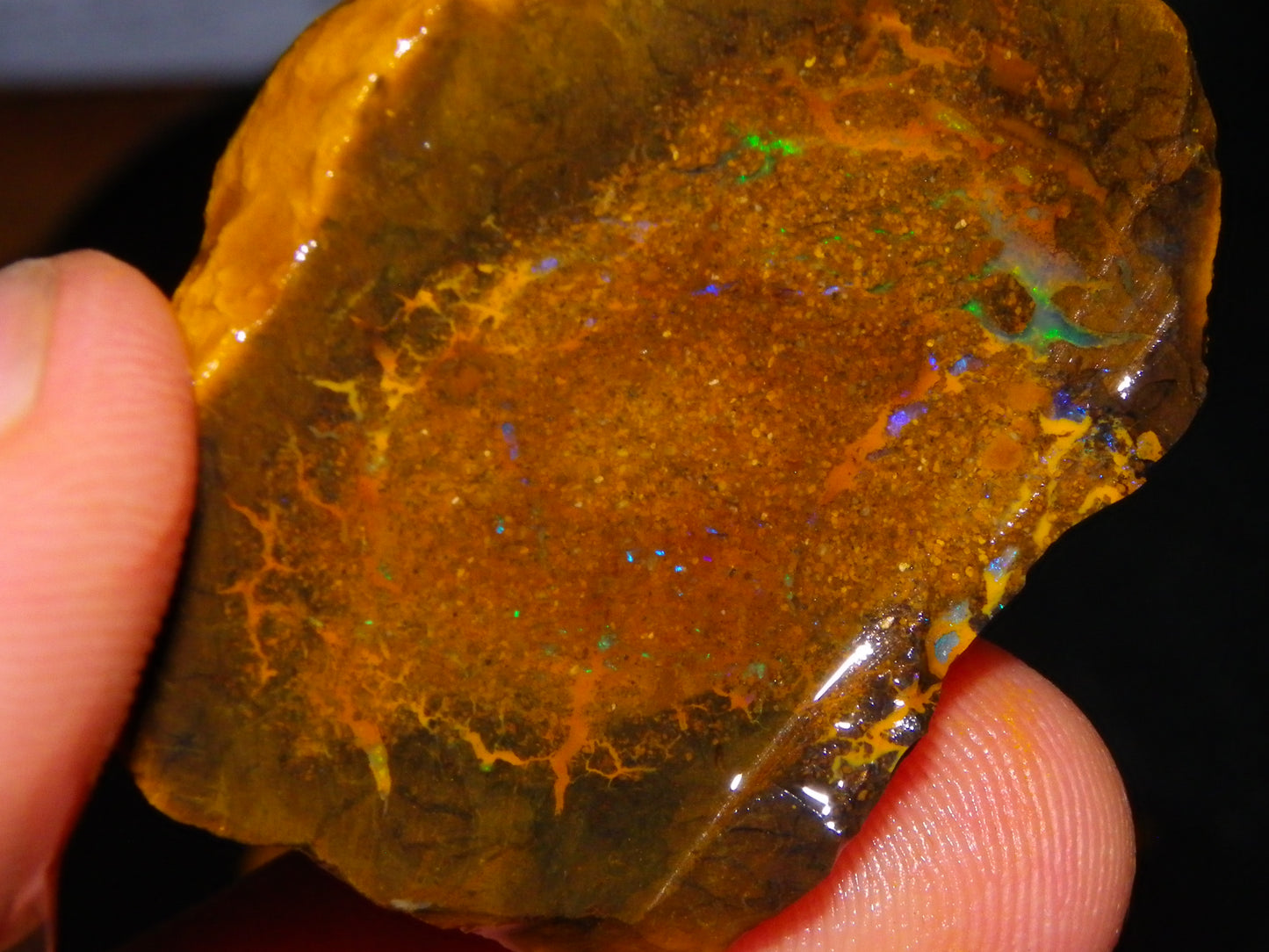 Nice Rough Matrix Opal Parcel 769cts Opalton Queensland Blue/Green Veins Ironstone base