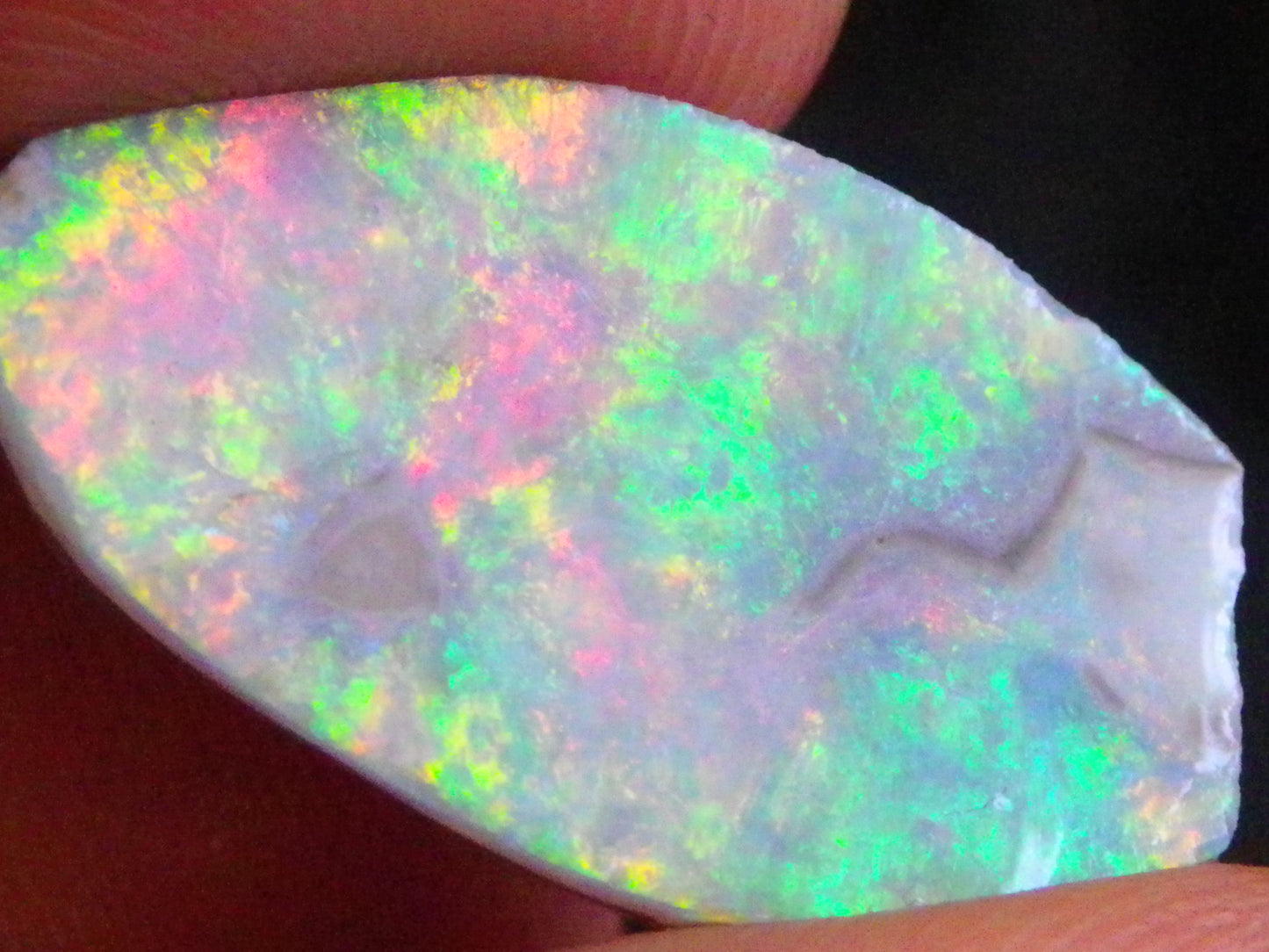 2 Super Bright Mintabie Seam Opal Rubs/Rough 11.12cts Australia Red/Orange/Green Fires
