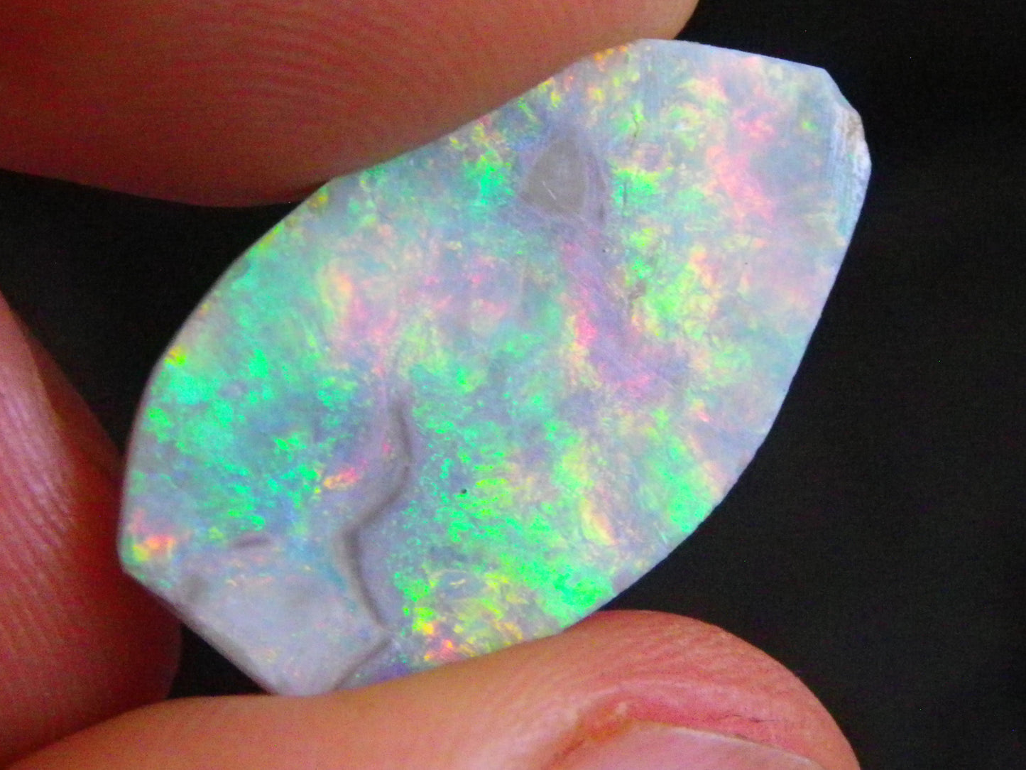 2 Super Bright Mintabie Seam Opal Rubs/Rough 11.12cts Australia Red/Orange/Green Fires