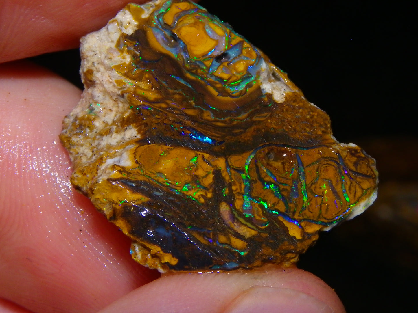 Nice Parcel Rough/Sliced Koroit Opal 1226cts Queensland Australia Patterns/Fires Au