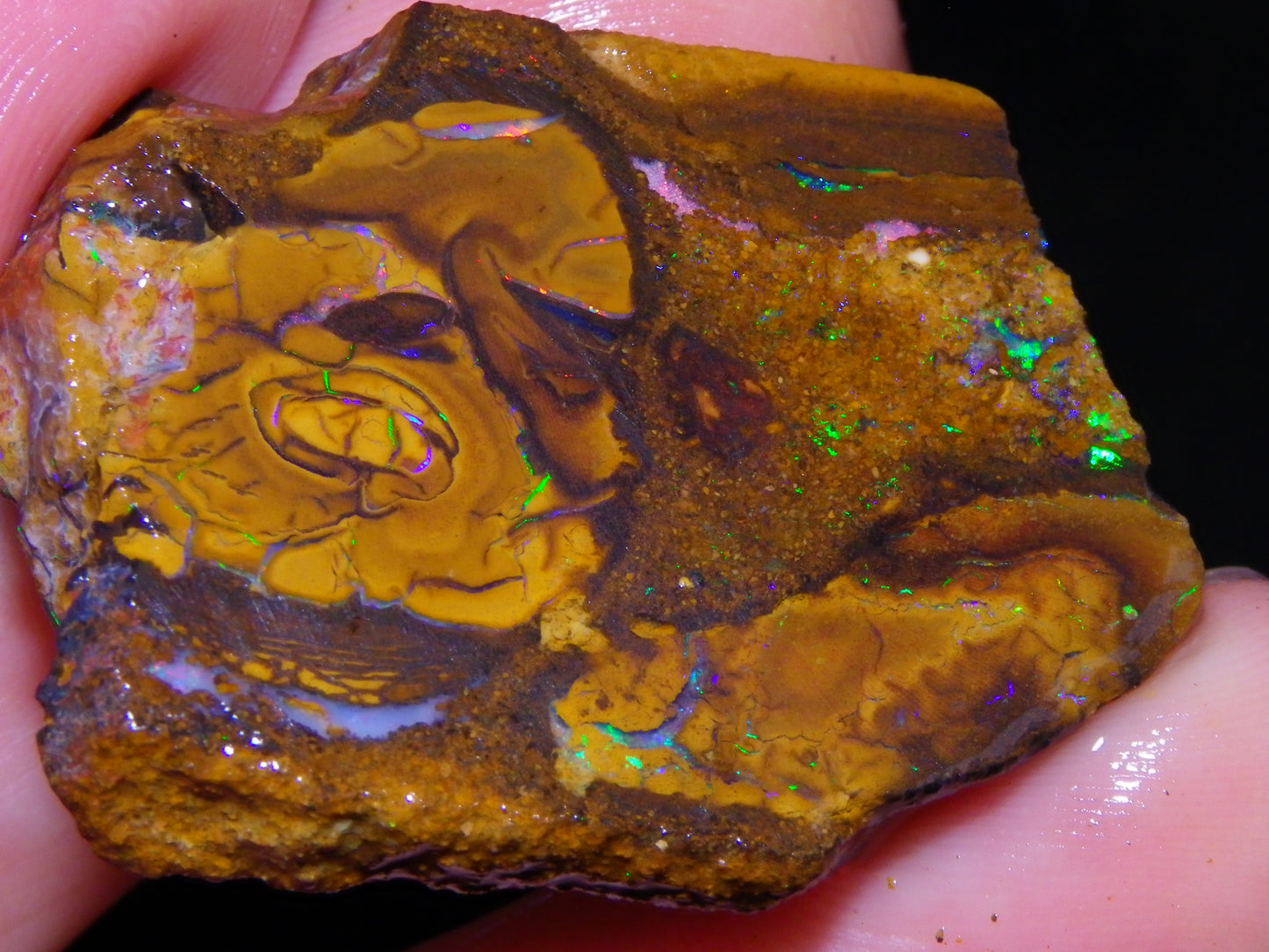 Nice Rough/Sliced Koroit Opal Parcel 906cts Queensland Australia Nuts/Pattern/Fires