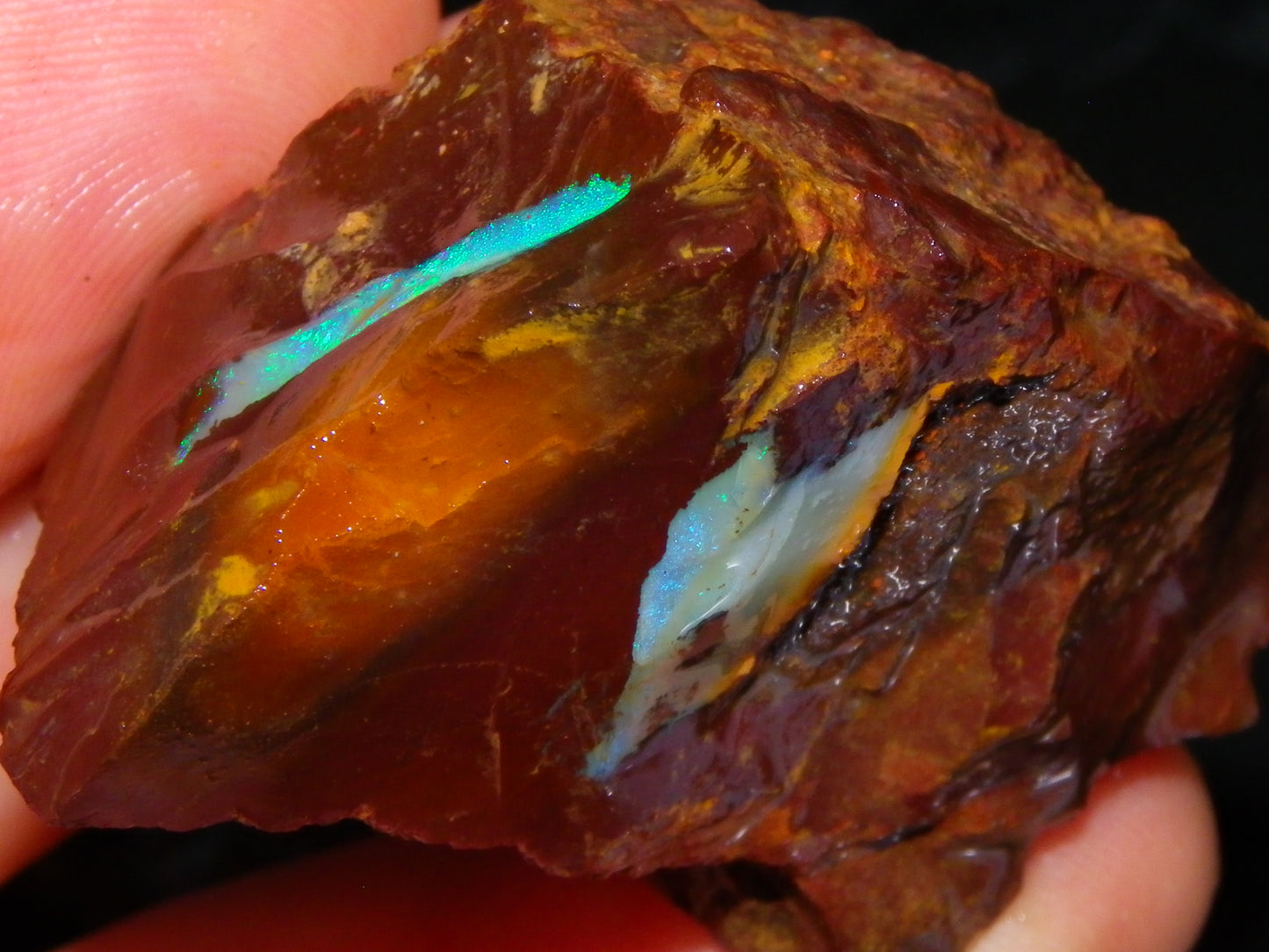 Nice Larger Rough/Sliced Koroit Opal Parcel 2645cts Lots of Patterns/Fires Australia