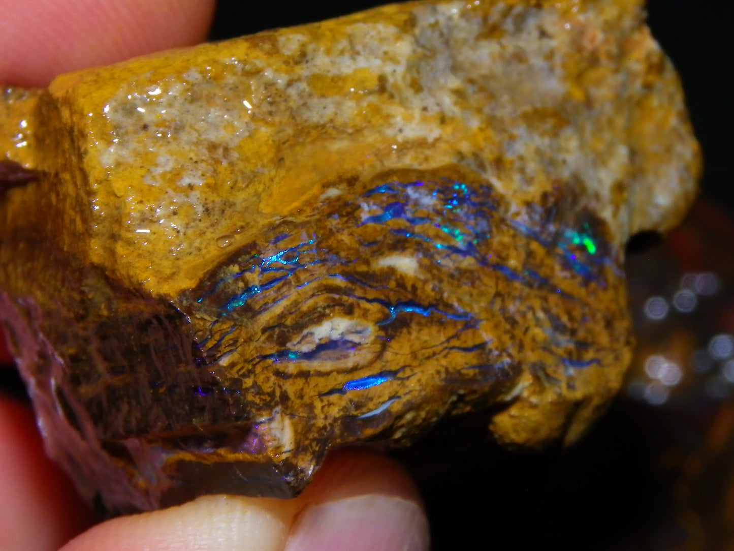 Nice Larger Rough/Sliced Koroit Opal Parcel 2645cts Lots of Patterns/Fires Australia