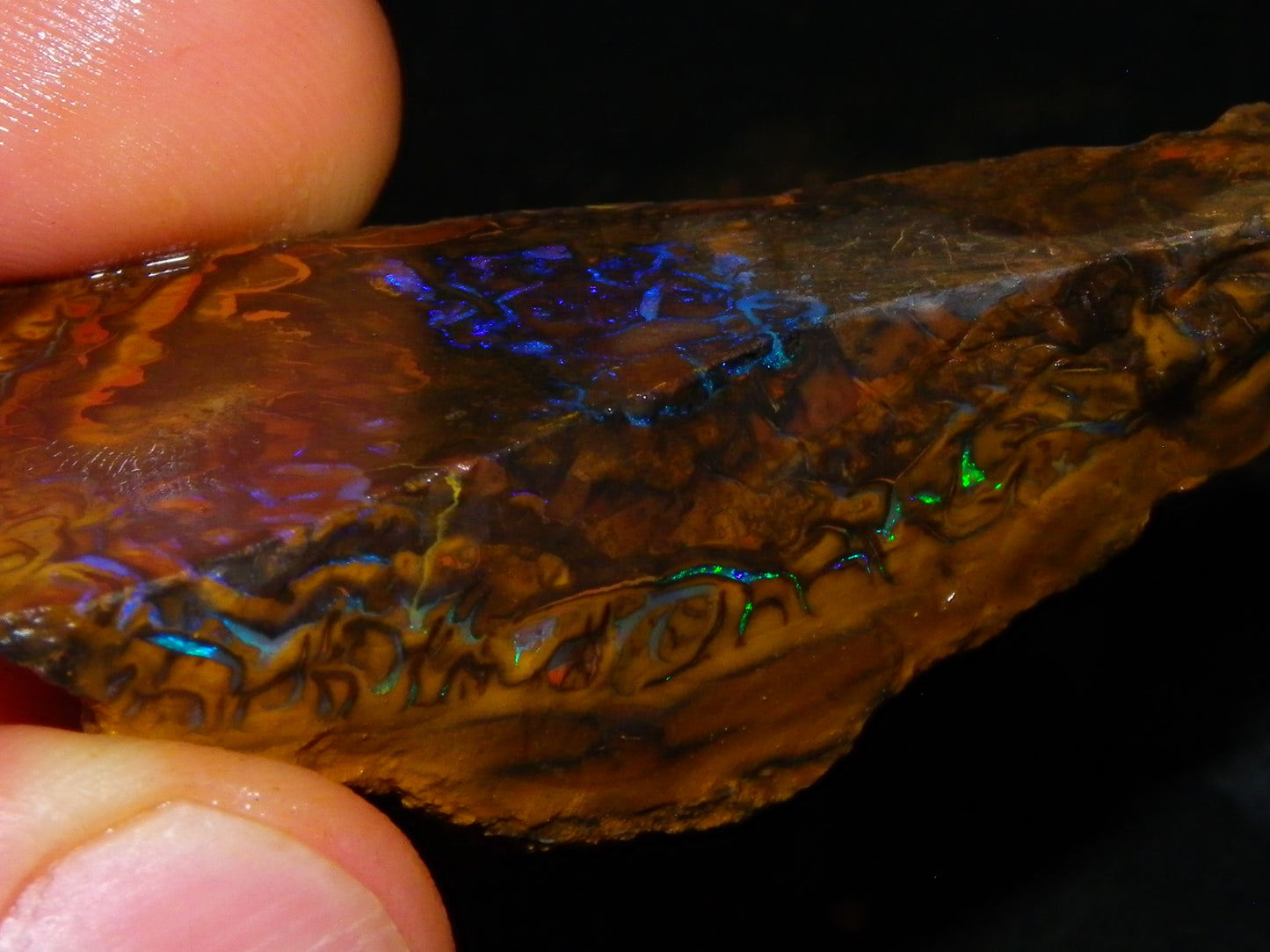 Nice Larger Rough/Sliced Koroit Opal Parcel 2645cts Lots of Patterns/Fires Australia