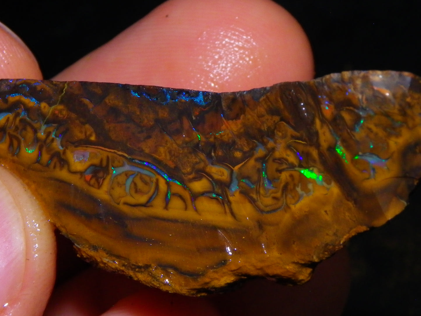Nice Larger Rough/Sliced Koroit Opal Parcel 2645cts Lots of Patterns/Fires Australia