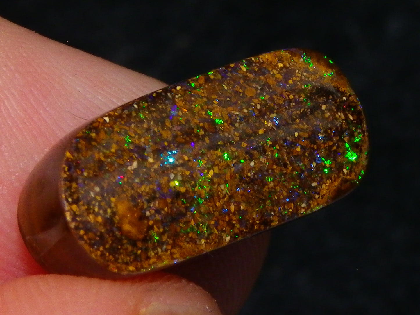 16 Cut/Polished Boulder/Koroit/Matrix Opal Cabs 192.5cts Fires/Patterns Australia