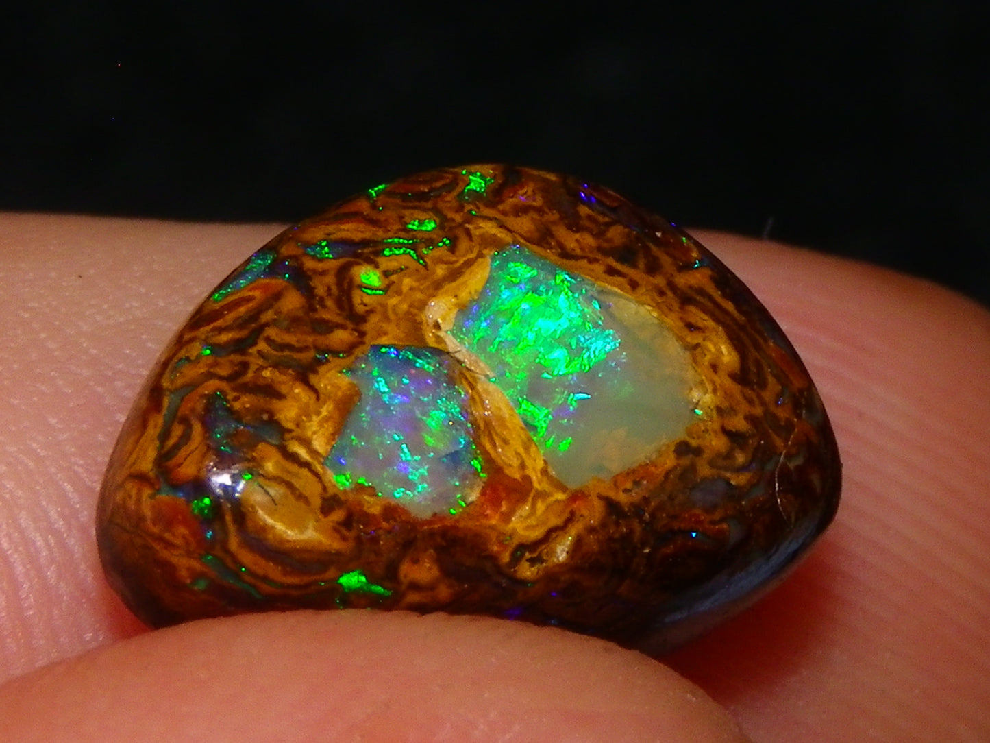 16 Cut/Polished Boulder/Koroit/Matrix Opal Cabs 192.5cts Fires/Patterns Australia