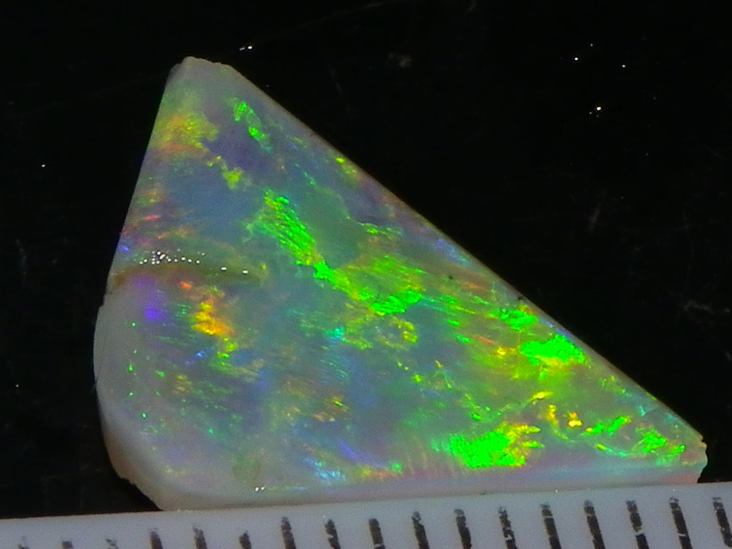 4 Gem Crystal Opal Rubs 12.45cts Lightning Ridge Australia Fires/Multicolours