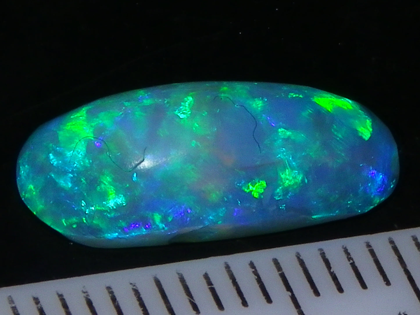 4 Gem Crystal Opal Rubs 12.45cts Lightning Ridge Australia Fires/Multicolours