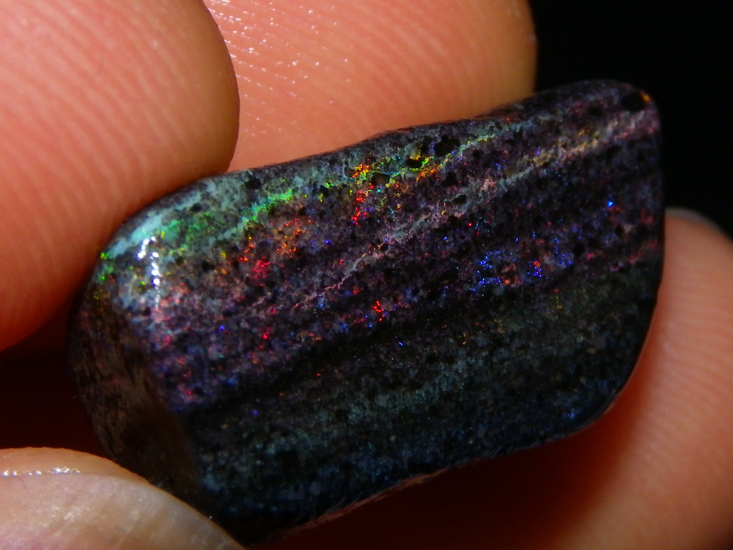 Nice Rough/sliced/Treated Andamooka Matrix Opals 140cts Blue/Purple/Greens :)