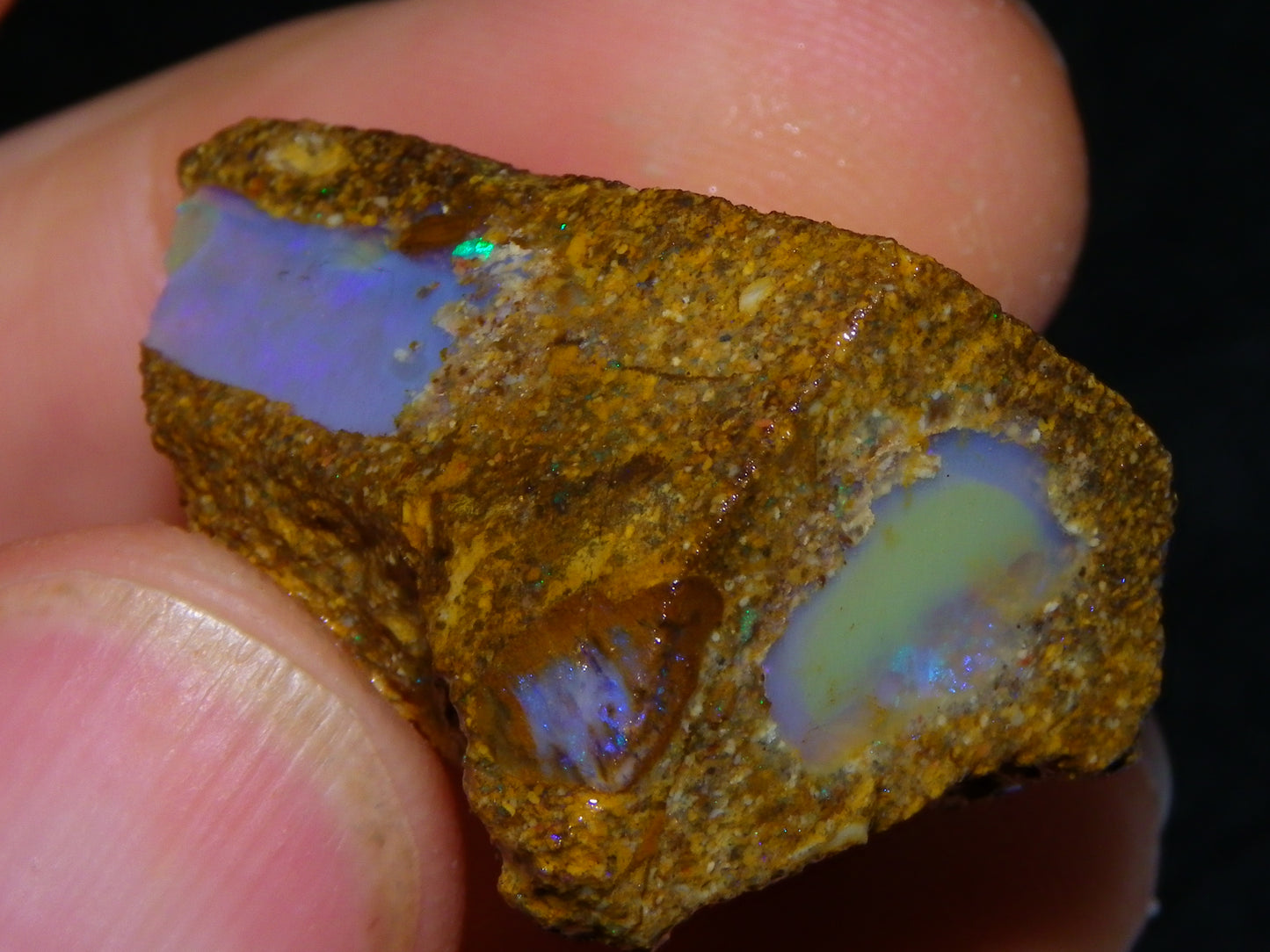 3 Nice Pipe/Crystal Opal Rough specimens 174.5cts Queensland, Opalton Australia