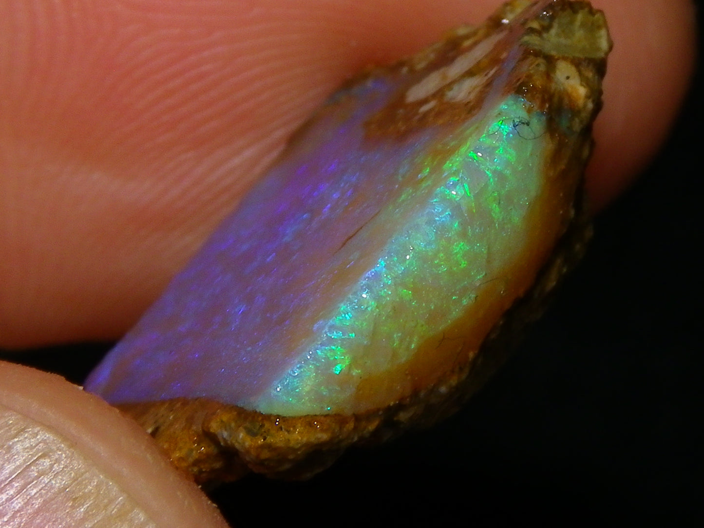 Nice Rough Pipe/Crystal Opal Parcel 163.5cts Blue/Green/Purple Fires Australia