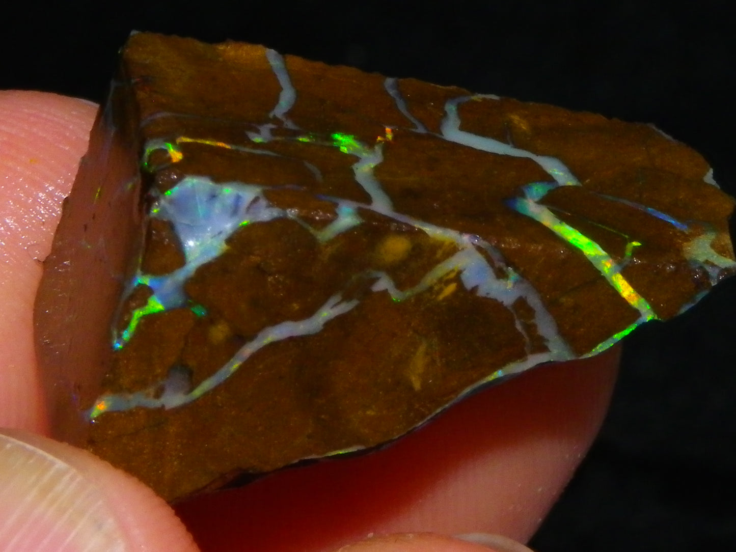 Nice Rough/Sliced Matrix Opal Parcel 229cts Opalton/Queensland Australia Veins