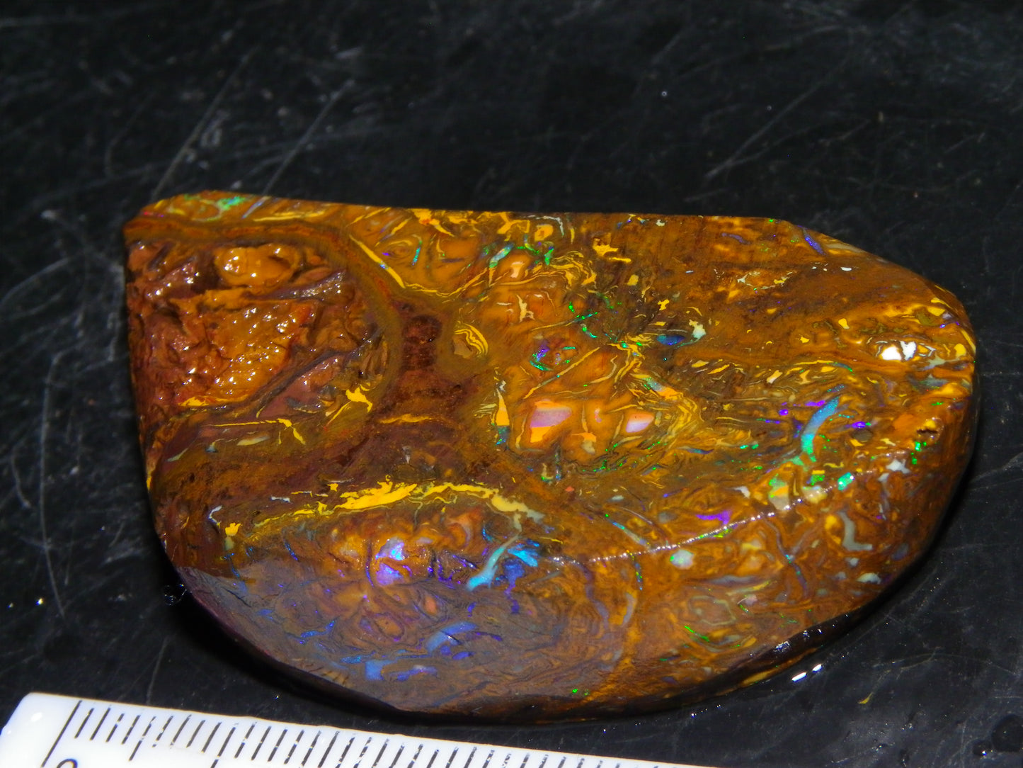 Nice Quality Rough Koroit Opal Preform 191cts Blue/Green Fires/Nut/Pattern Qld Australia
