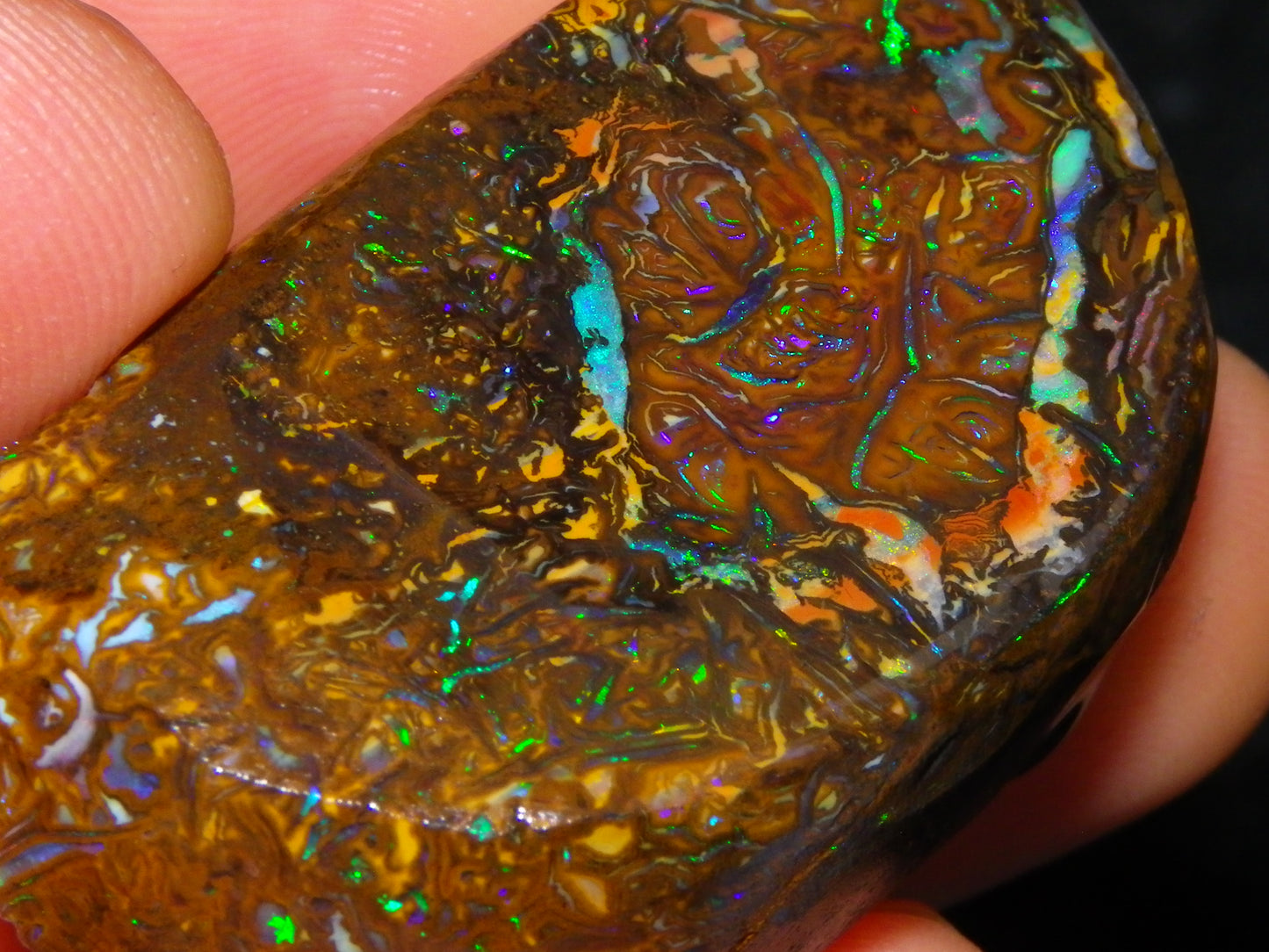Nice Quality Rough Koroit Opal Preform 191cts Blue/Green Fires/Nut/Pattern Qld Australia