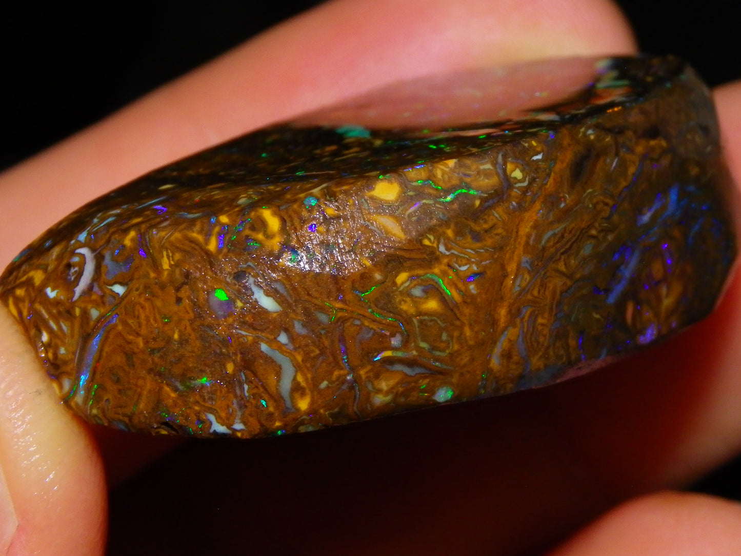 Nice Quality Rough Koroit Opal Preform 191cts Blue/Green Fires/Nut/Pattern Qld Australia