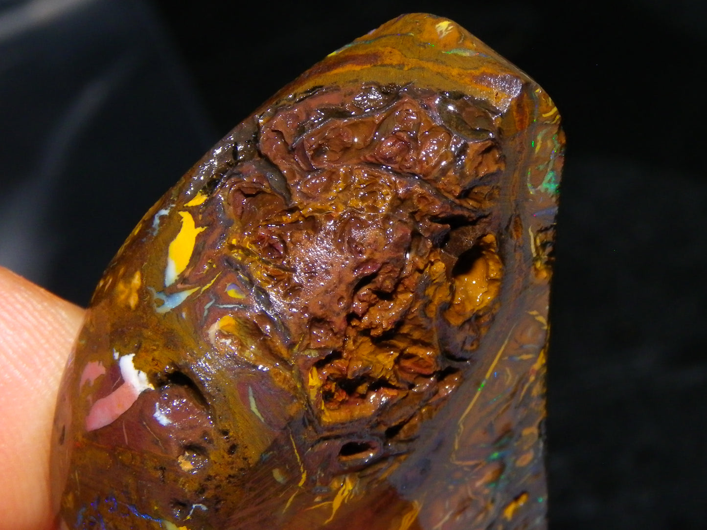 Nice Quality Rough Koroit Opal Preform 191cts Blue/Green Fires/Nut/Pattern Qld Australia